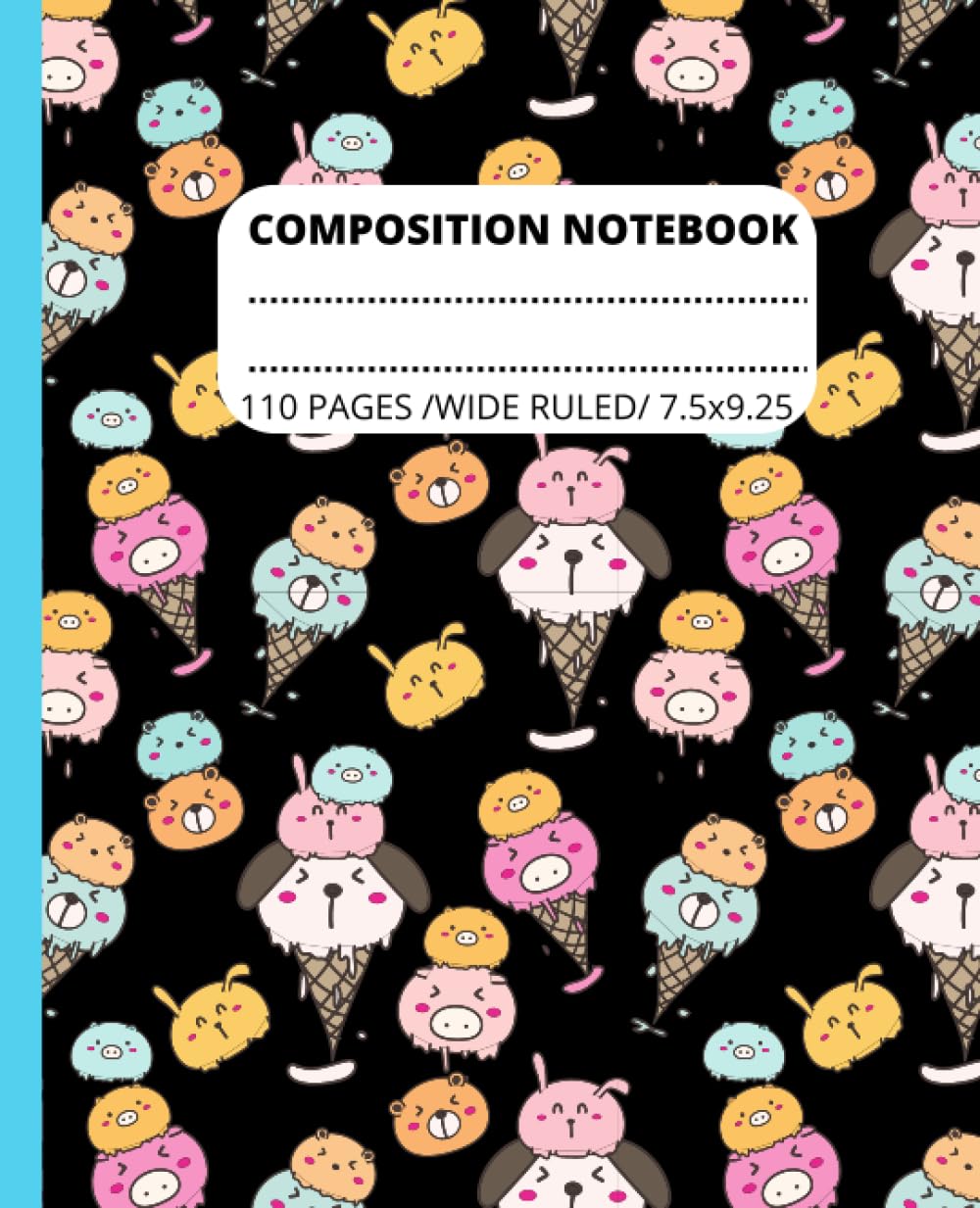 Composition Notebook Wide Ruled: Cute Ice-cream Pattern: 110 Pages 7.5×9.25 baixar livro de graça