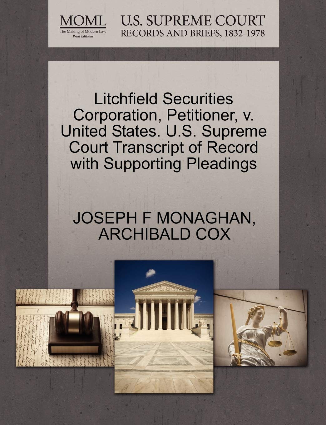 Litchfield Securities Corporation, Petitioner, v. United States. U.S. Supreme Court Transcript of Record with Supporting Pleadings baixar livro de graça