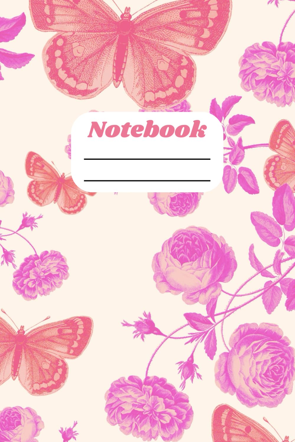 capítulo por capítulo baixar Butterflies And Pink Flowers: Notebook