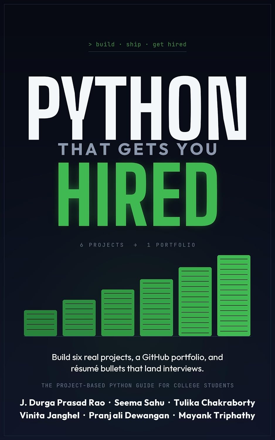 ler totalmente PYTHON THAT GETS YOU HIRED: Build Six Real Projects, a GitHub Portfolio, and Résumé Bullets That Land Interviews (English Edition)