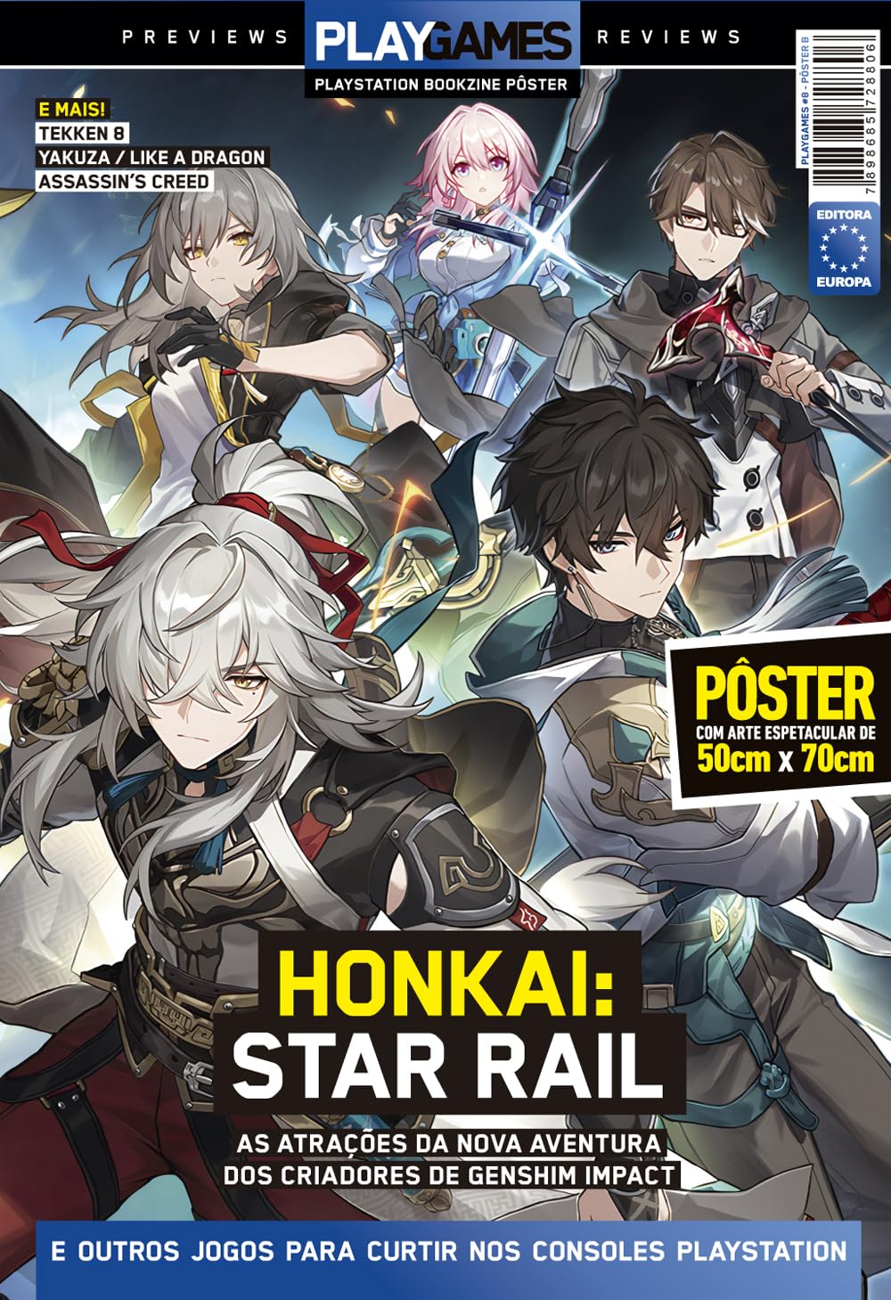 Honkai: Star Rail (Versão lisa, sem dobras, enviada em tubo protetor) - Superpôster PlayGames baixar livro de graça