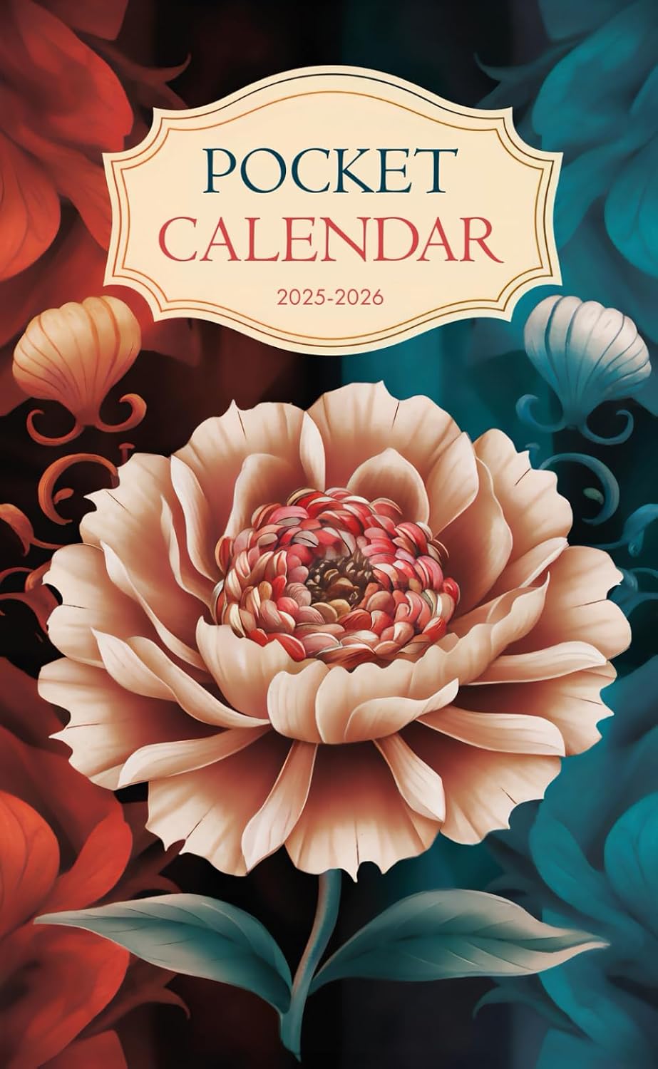 Pocket Calendar 2025-2026 for Purse – Floral v4 | 2 Year Pocket Planner January 2025 - December 2026 | Small Pocket Size 4 x 6.5 baixar livro de graça