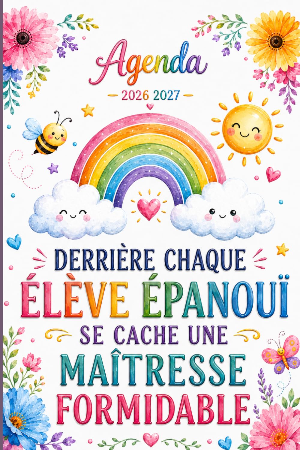 Agenda Maitresse 2026 2027 Cadeau Fin D'année Scolaire: Derrière Chaque Élève Épanoui | Planificateur scolaire complet avec calendrier, emploi du... réunions, objectifs et notes (French Edition) baixar o livro de graça