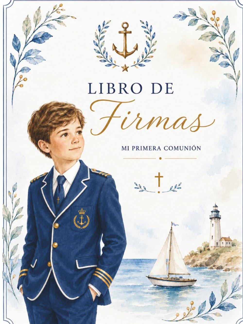 capítulo por capítulo baixar Mi Primera Comunión – Álbum de Firmas para Niño: Libro de recuerdos a color con dedicatorias, fotos y mensajes: QR con 12 Marcapáginas imprimibles... de Huellas imprimibles (Spanish Edition)