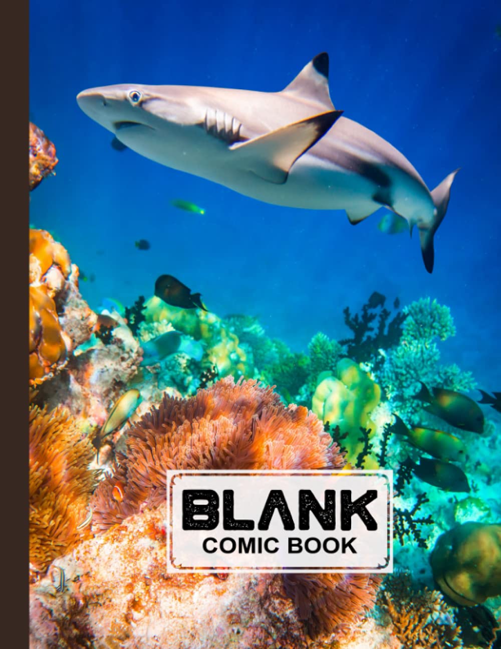 Blank Comic Book: Sharks Cover Blank Comic Book, Create Your Own Story, Journal, Notebook, Sketchbook for Kids and Adults, 120 Pages - Size 8.5" x 11" Notebook by Rosita Brandt baixar o livro de graça