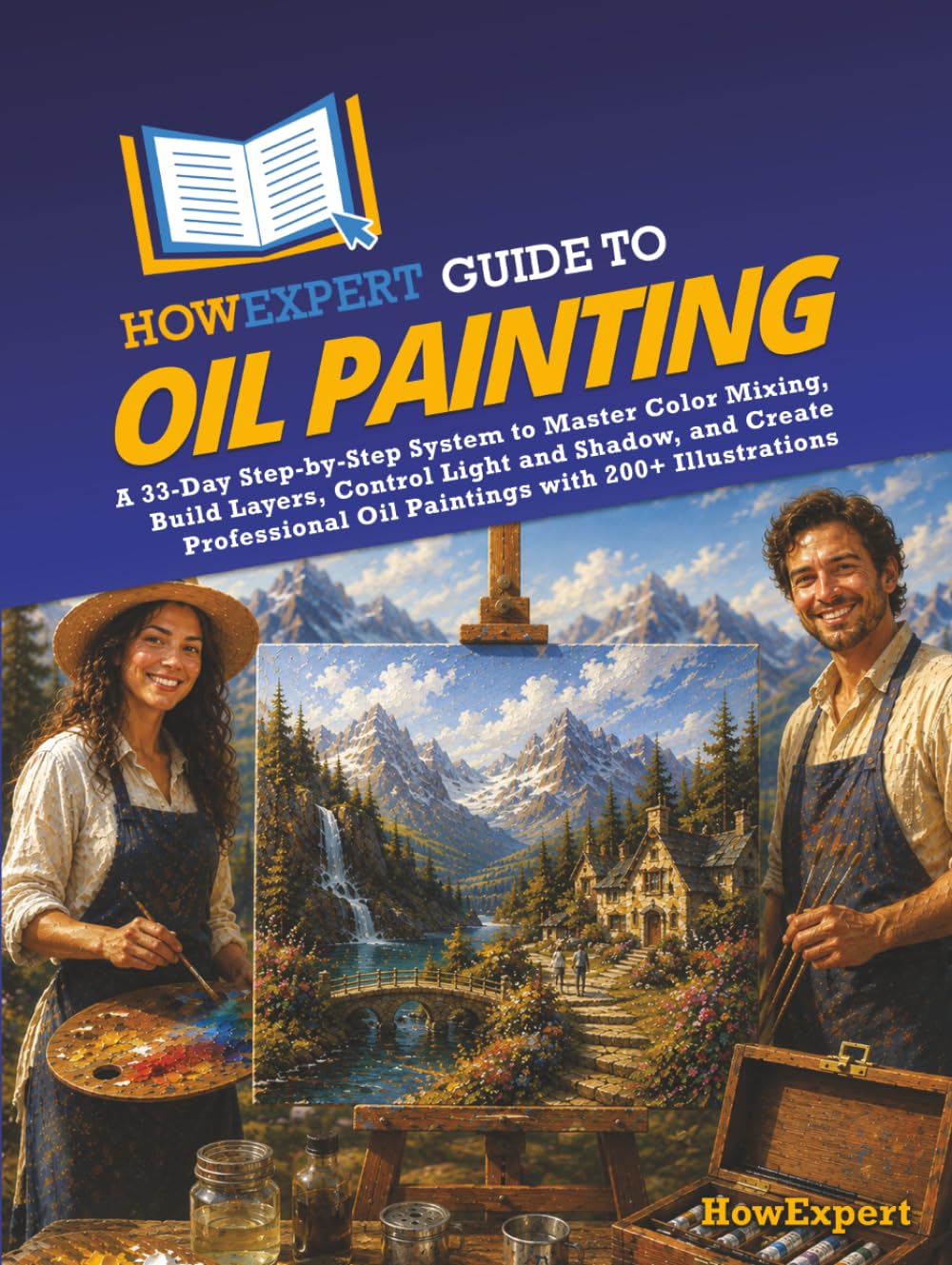ler totalmente HowExpert Guide to Oil Painting: A 33-Day Step-by-Step System to Master Color Mixing, Build Layers, Control Light and Shadow, and Create Professional Oil Paintings with 200+ Illustrations