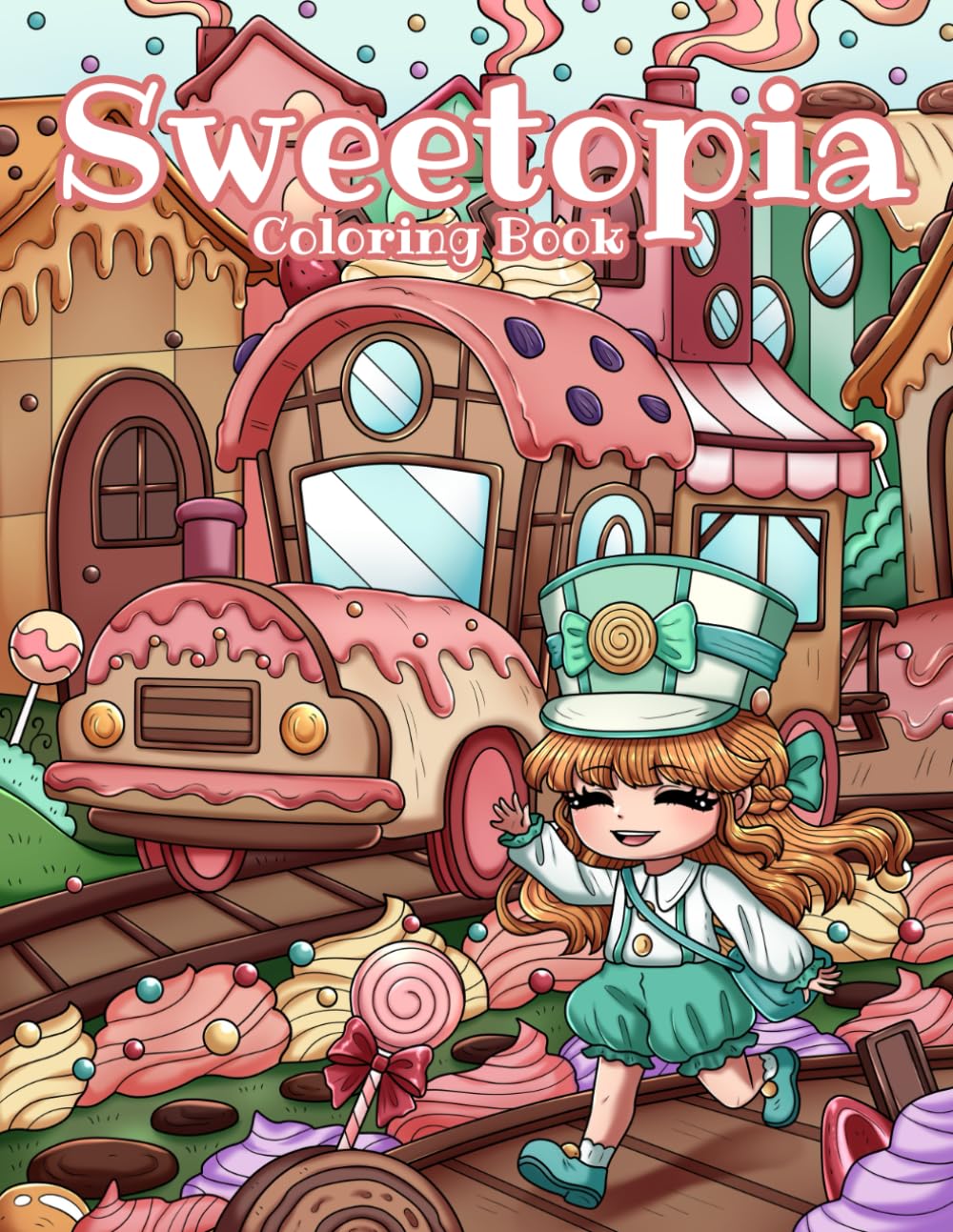 ler totalmente Sweetopia: An Adult Coloring Book Featuring A Deliciously Sweet World Inhabited by Cute Chibi Citizens