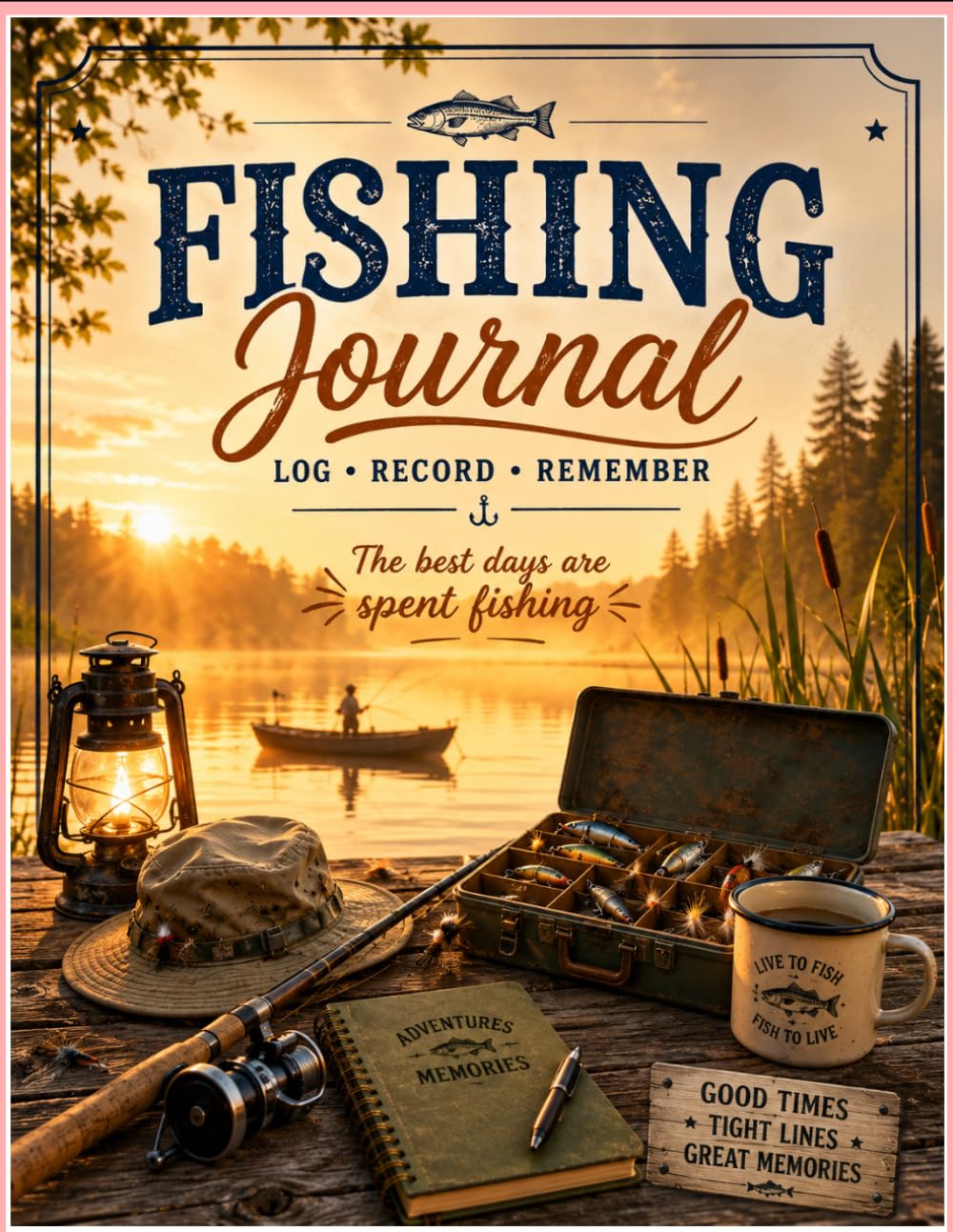 FISHING JOURNAL: LOG,RECORD,REMEMBER, THE GREATEST DAYS ARE SPENT FISHING baixar livro de graça