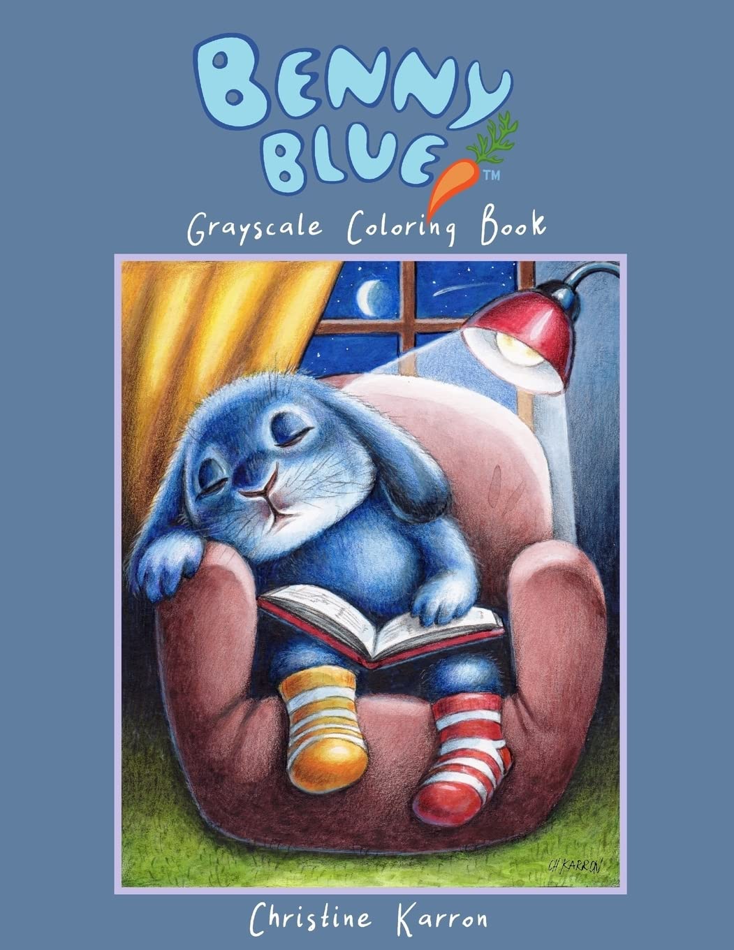 ler totalmente Benny Blue Grayscale Coloring Book