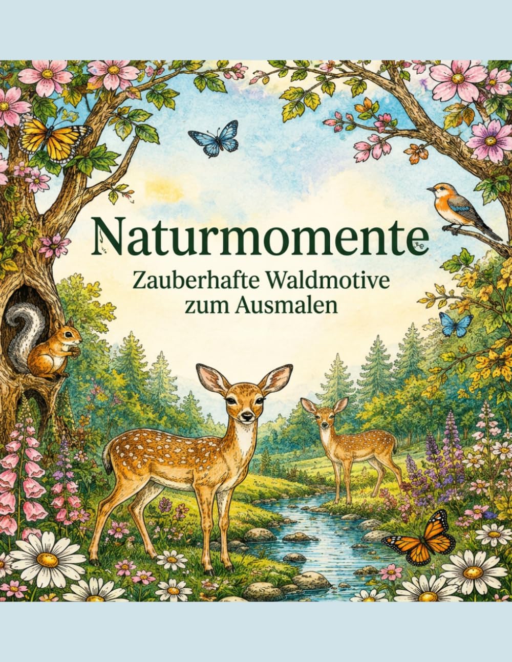 Naturmomente: Zauberhafte Waldmotive zum Ausmalen (German Edition) baixar o livro de graça