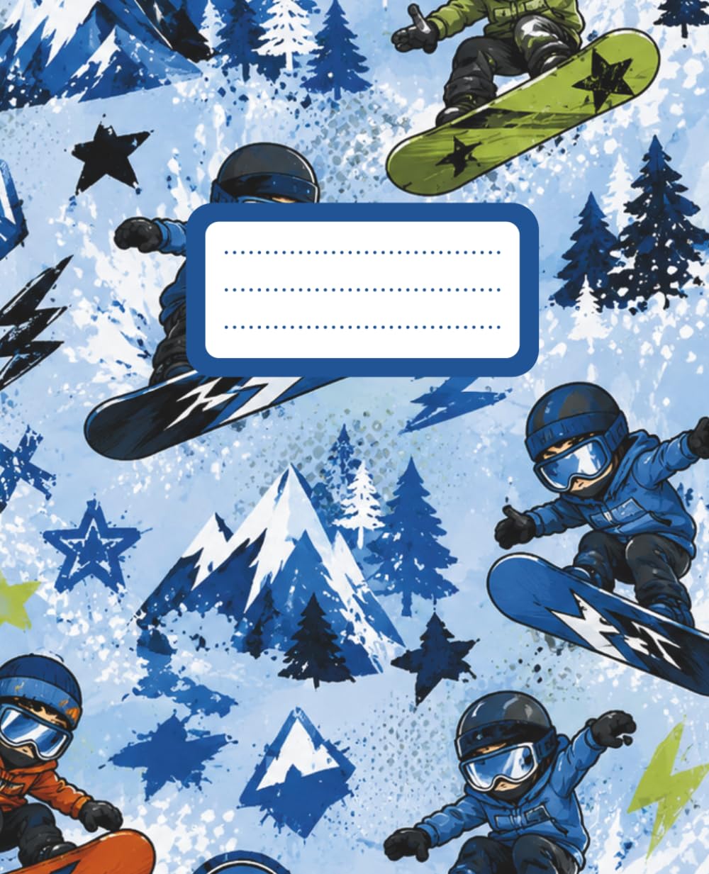 Snowboard Composition Notebook for Kids: Fun Winter Sports 110 Lined Pages Notebook for School, Notes, Writing & Everyday Use baixar o livro de graça