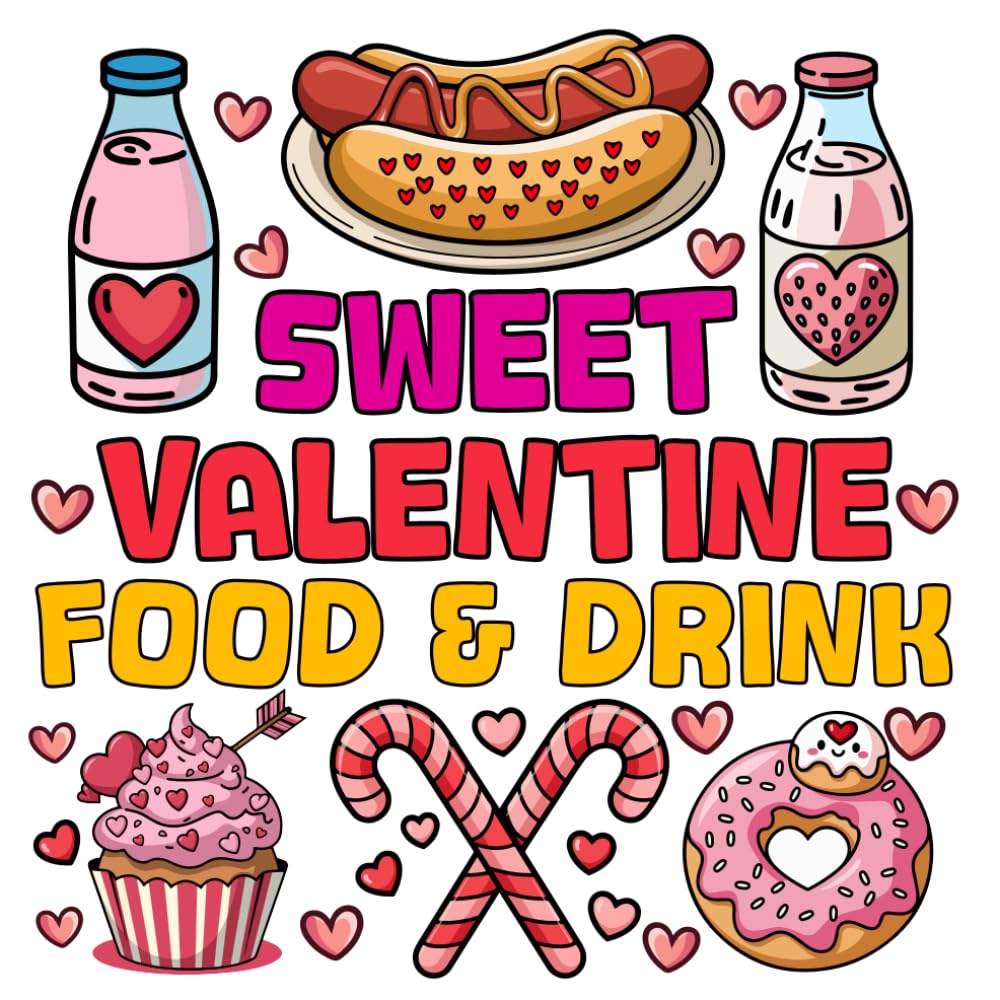 Sweet Valentine Food & Drink: Bold & Easy Coloring Book for Adults and Teens, Simple and Fun Designs Featuring Sweet Treats, Drinks, Desserts, and More for Relaxation (Cozy Valentine Life) baixar livro de graça