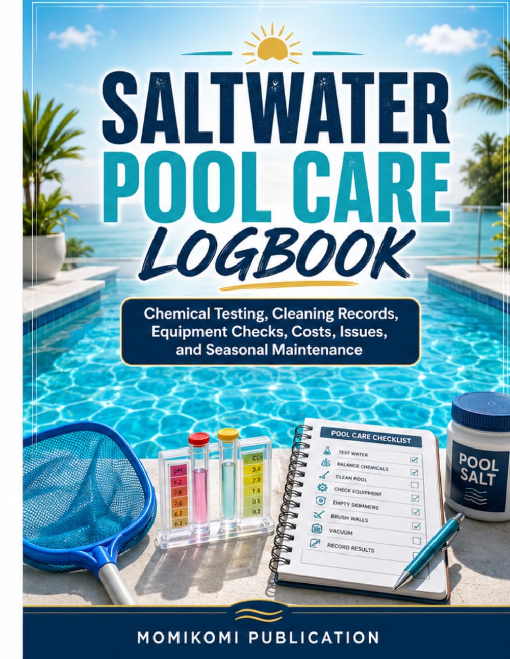 capítulo por capítulo baixar Saltwater Pool Care Logbook: Chemical Testing, Cleaning Records, Equipment Checks, Costs, Issues, and Seasonal Maintenance