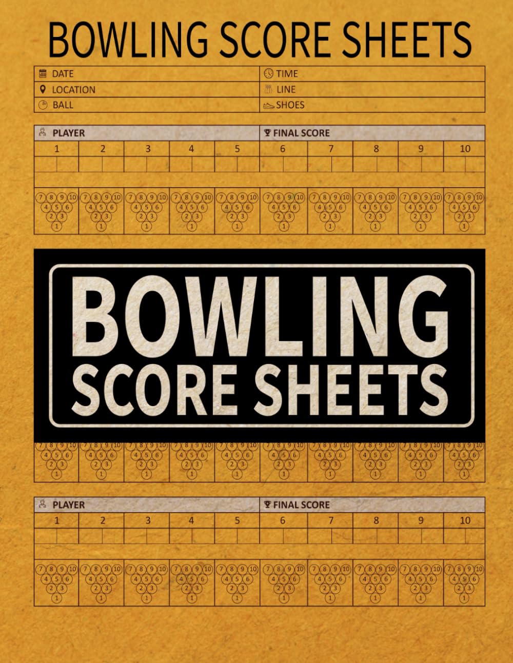 capítulo por capítulo baixar Bowling Score Sheets: Scoring Sheets for Bowlers to Record and Track Game Stats, Scores and Personal Bests