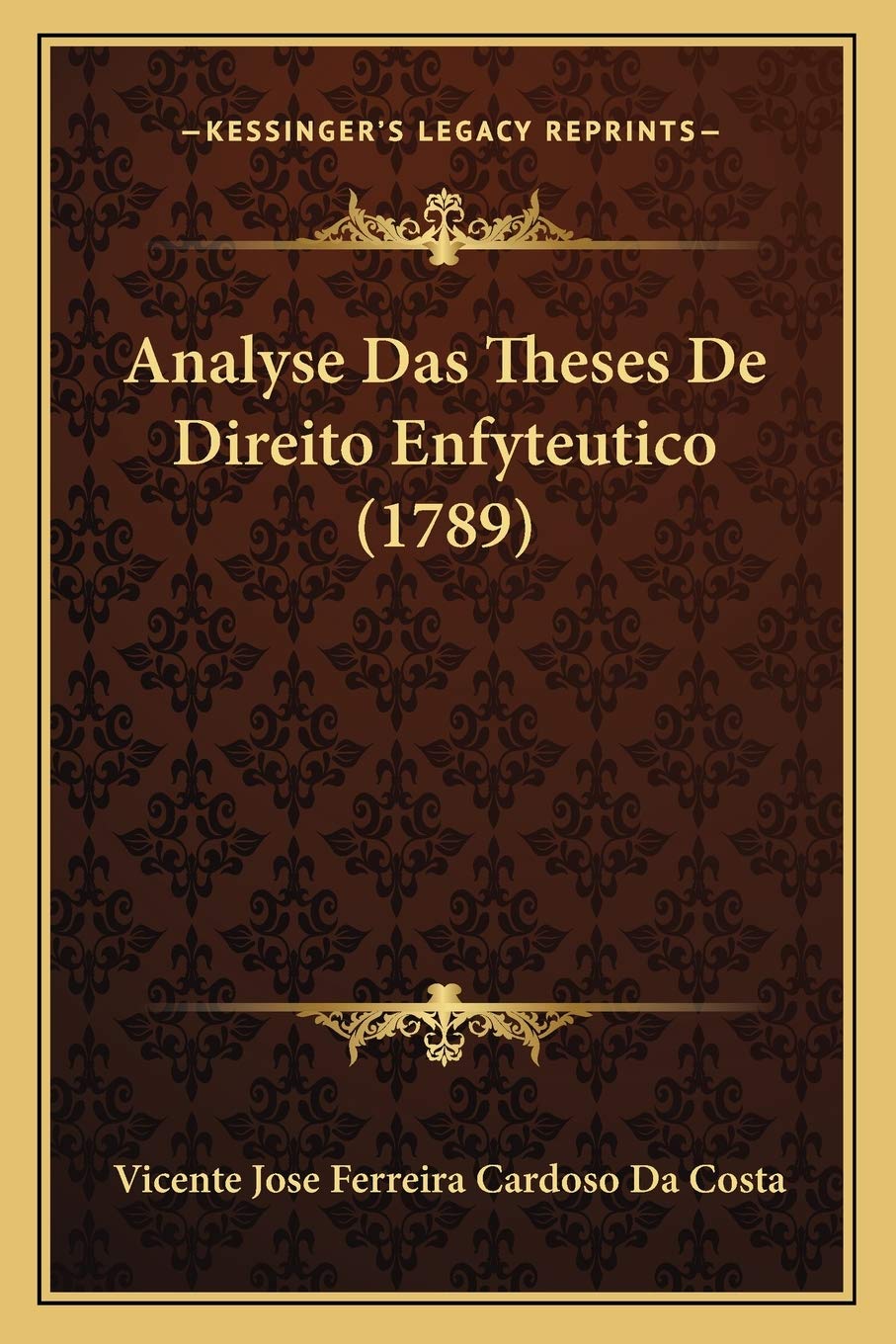 capítulo por capítulo baixar Analyse Das Theses de Direito Enfyteutico (1789)