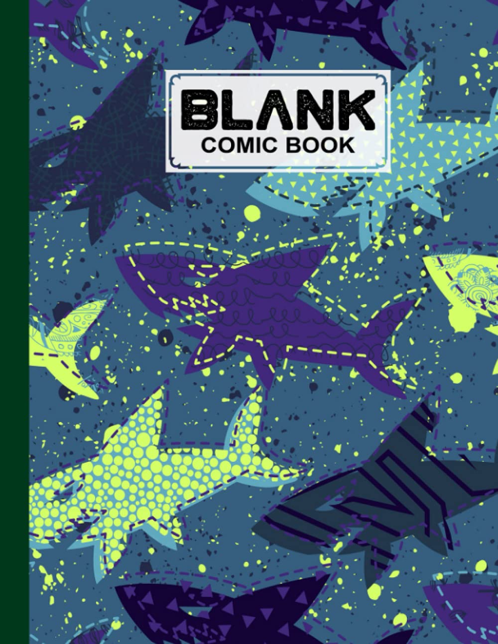 Blank Comic Book: Sharks Cover Blank Comic Book, Create Your Own Story, Journal, Notebook, Sketchbook for Kids and Adults, 120 Pages - Size 8.5" x 11" Notebook by Theresia Schulz baixar livro de graça