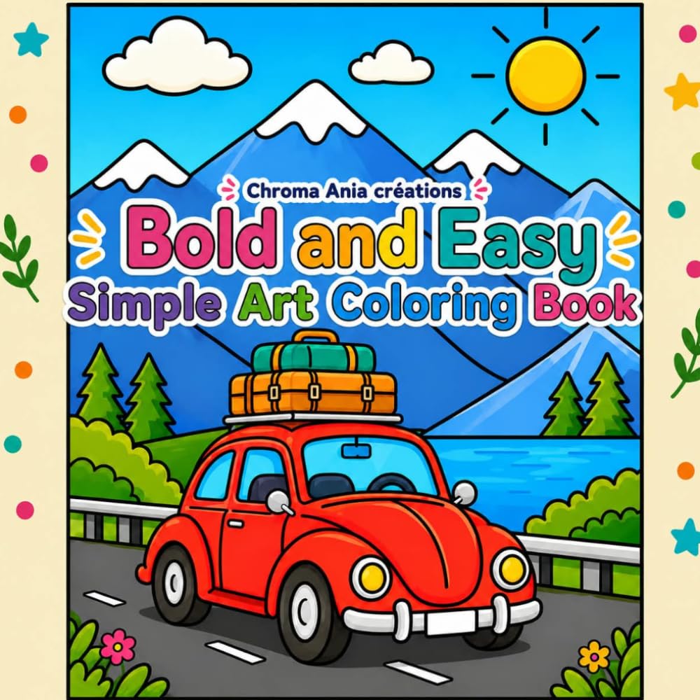 ler totalmente Bold and Easy Simple Art Coloring Book: Minimalist and Cozy Designs for Adults, Teens and Beginners (Stress Relief & Relaxation)