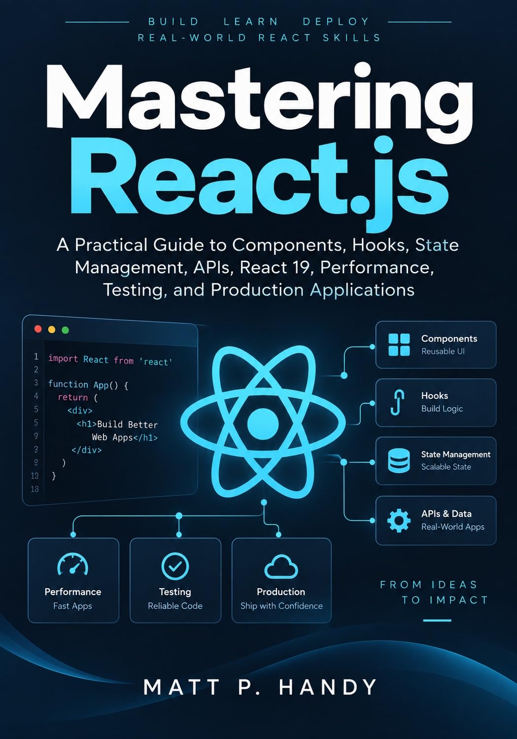 ler totalmente Mastering React.js: A PRACTICAL GUIDE TO COMPONENTS, HOOKS, STATE MANAGEMENT, APIS, REACT 19, PERFORMANCE, TESTING, AND PRODUCTION APPLICATIONS (The Practical... React Development Series) (English Edition)