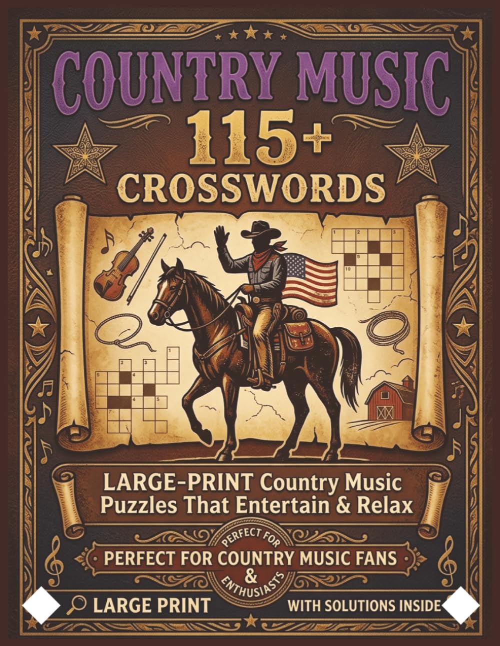 capítulo por capítulo baixar Country Music Crossword Puzzle Book: Country Music Puzzle Book for Adults, 115+ Crosswords with Solutions Inside – Large Print Edition Fun Word Games for Fans of Classic & Modern Country Music