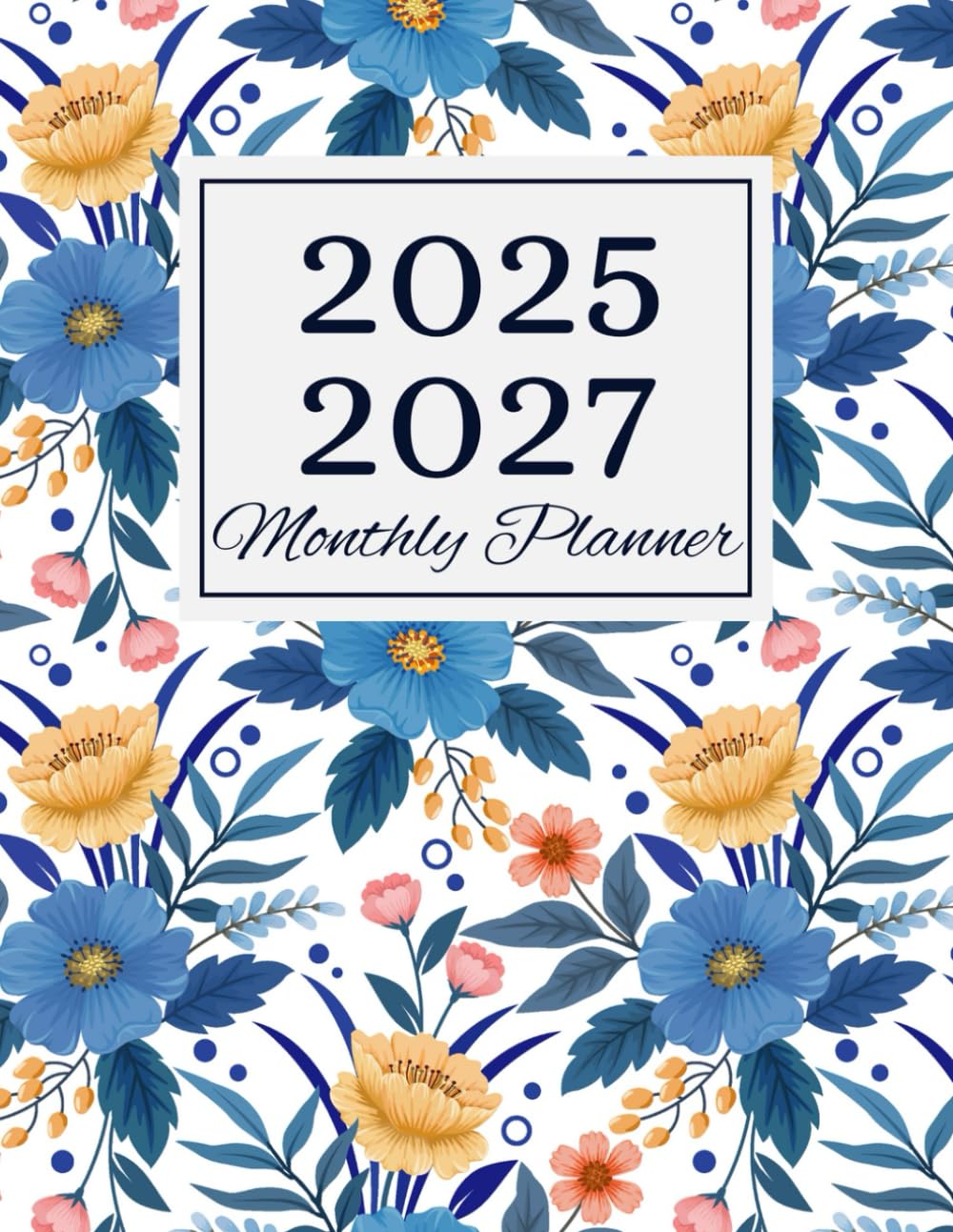 capítulo por capítulo baixar 2025-2027 Monthly Planner: 36 Months January 2025 to December 2027 Calendar and Appointment Notebook large print 8.5x11 | Floral Cover