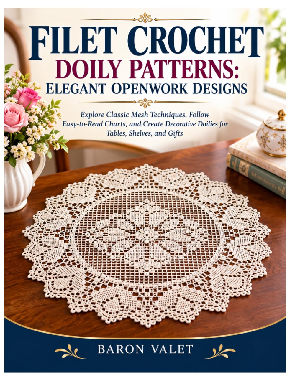 FILET CROCHET DOILY PATTERNS: ELEGANT OPENWORK DESIGNS: Explore Classic Mesh Techniques, Follow Easy-to-Read Charts, and Create Decorative Doilies for Tables, Shelves, and Gifts baixar o livro de graça
