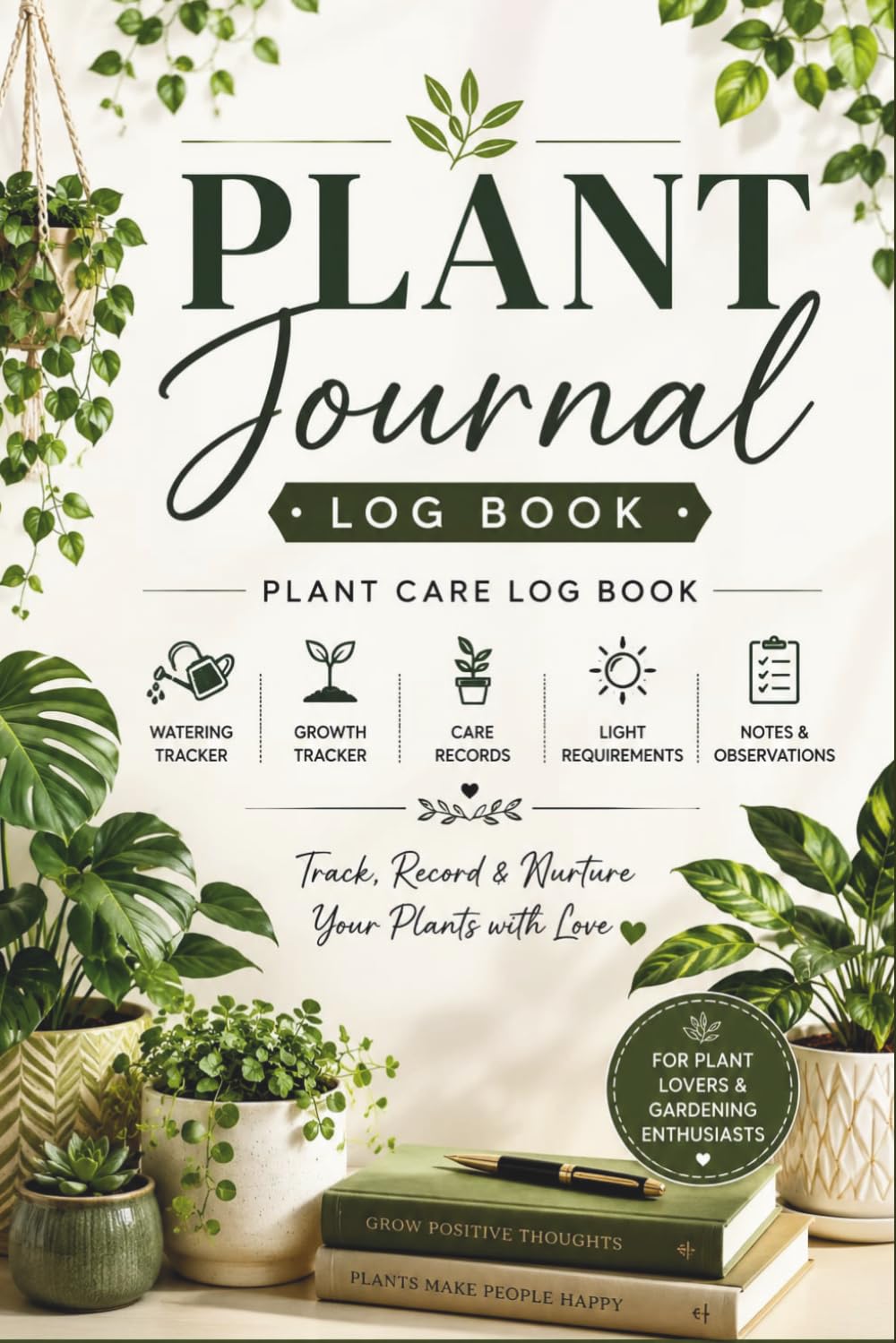 Plant Journal Log Book: A Guided Plant Care Log for Watering, Growth, Repotting, and Plant Notes baixar livro de graça