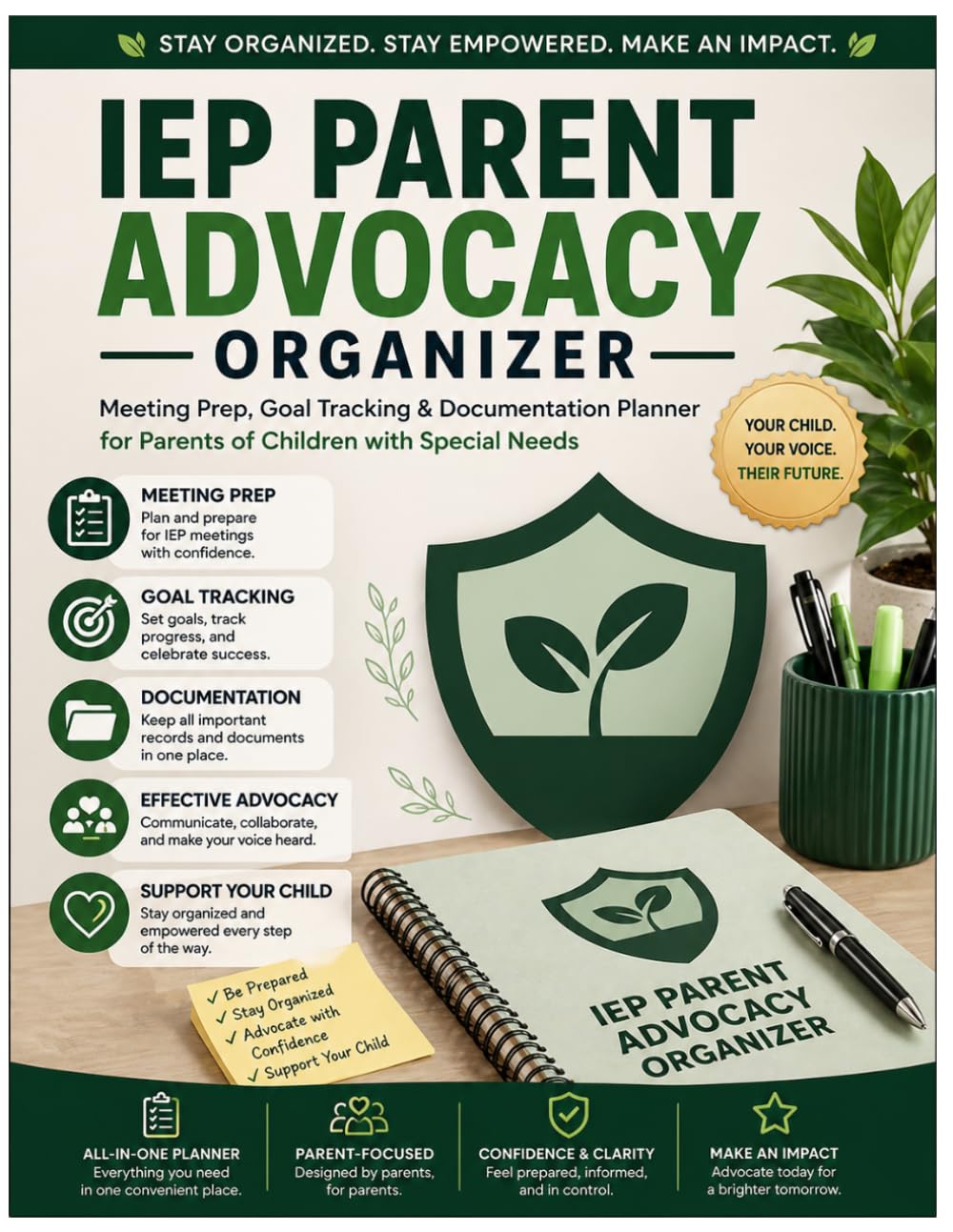 IEP Parent Advocacy Organizer.: Meeting Prep, Goal Tracking, and Documentation Planner for Special Education Advocacy. baixar o livro de graça