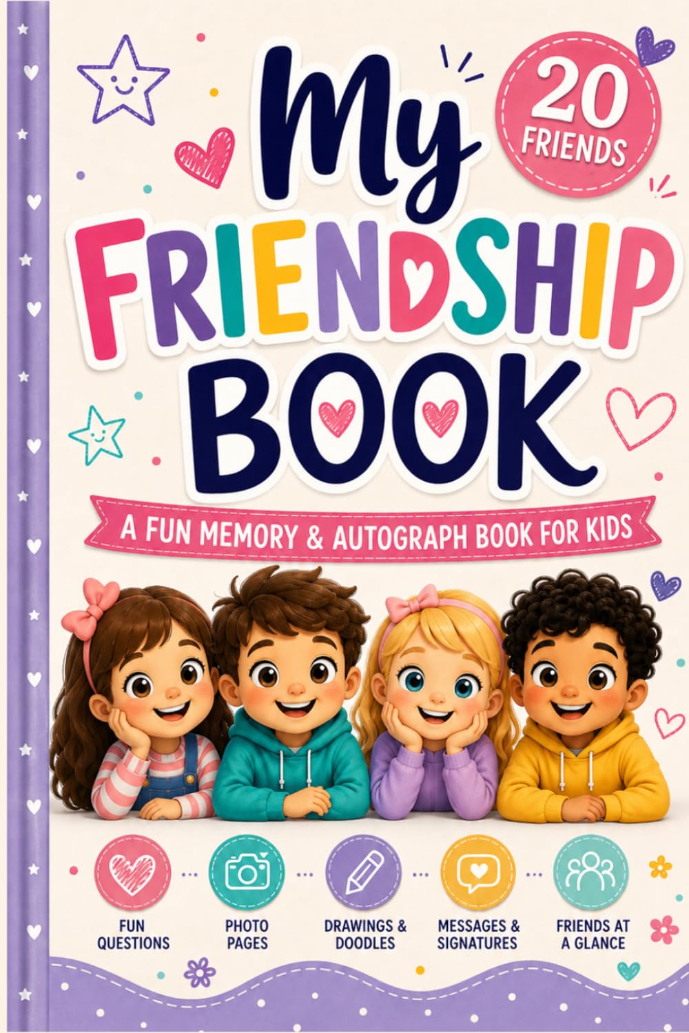 capítulo por capítulo baixar Friendship Slam Book: Memory & Autograph for Kids with 20 Friends, Photo Pages, School Memories, Messages & Signatures
