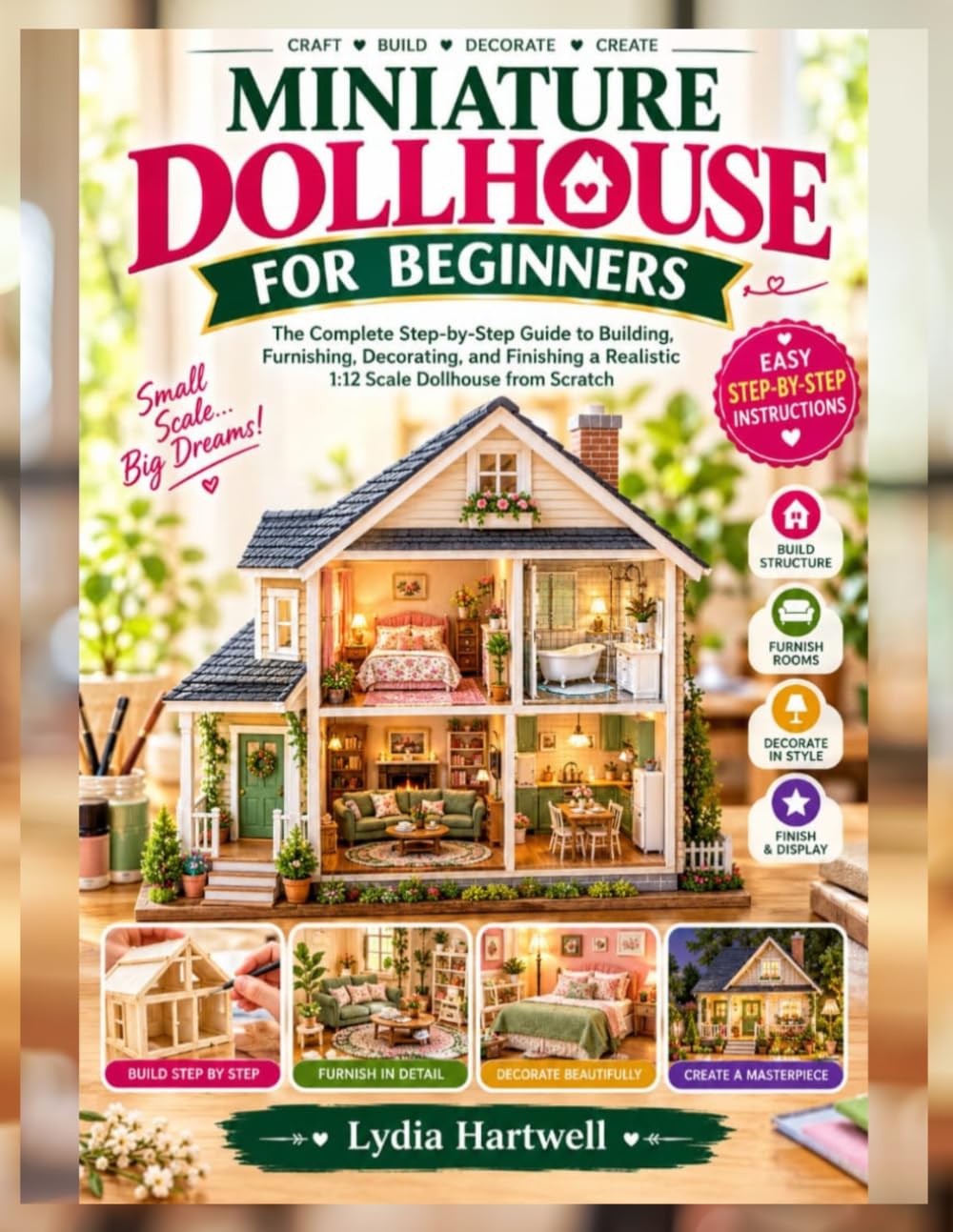 MINIATURE DOLLHOUSE FOR BEGINNERS: The Complete Step-by-Step Guide to Building, Furnishing, Decorating, and Finishing a Realistic 1:12 Scale Dollhouse from Scratch baixar o livro de graça