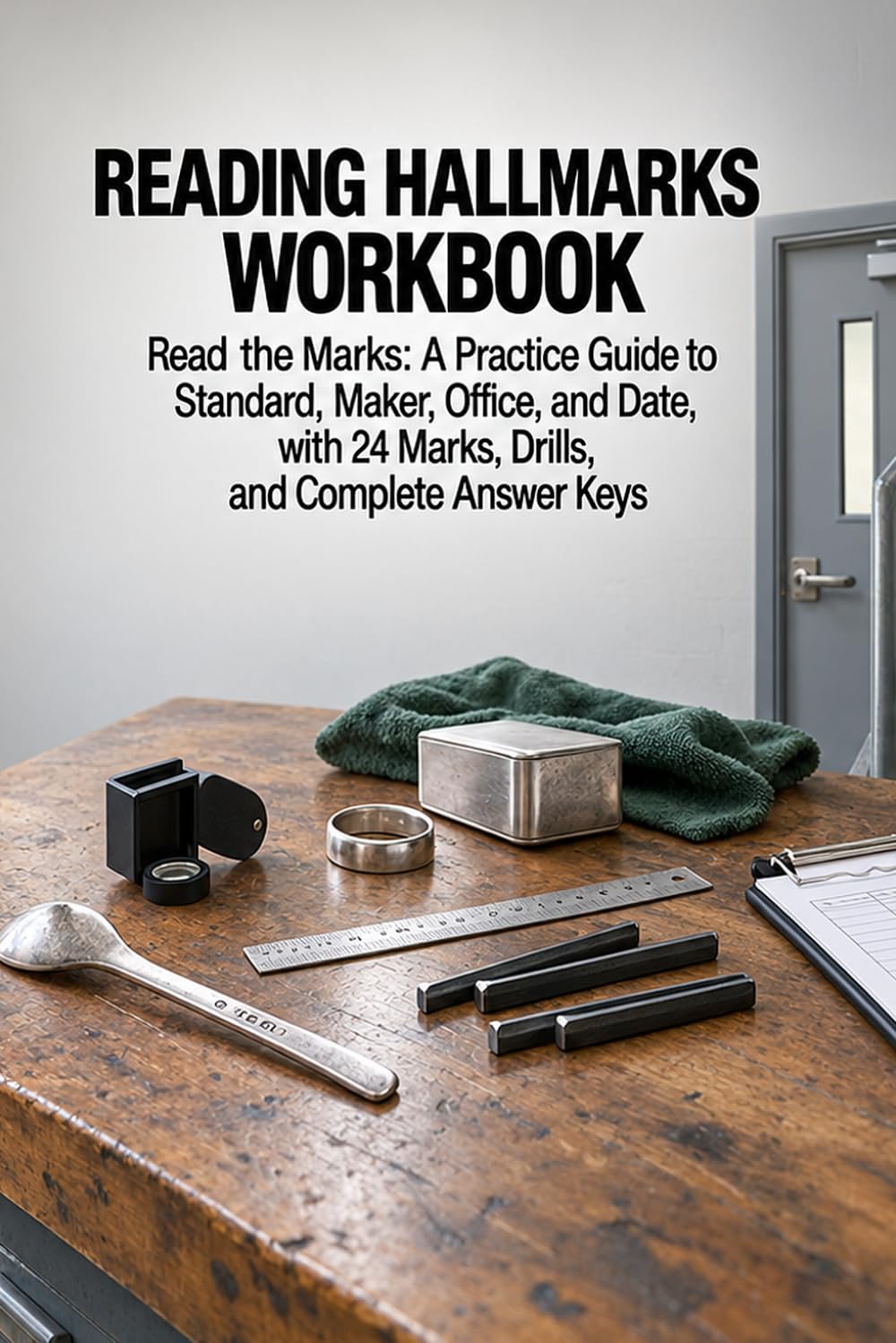Reading Hallmarks Workbook: Read the Marks: A Practice Guide to Standard, Maker, Office, and Date, with 24 Marks, Drills, and Complete Answer Keys