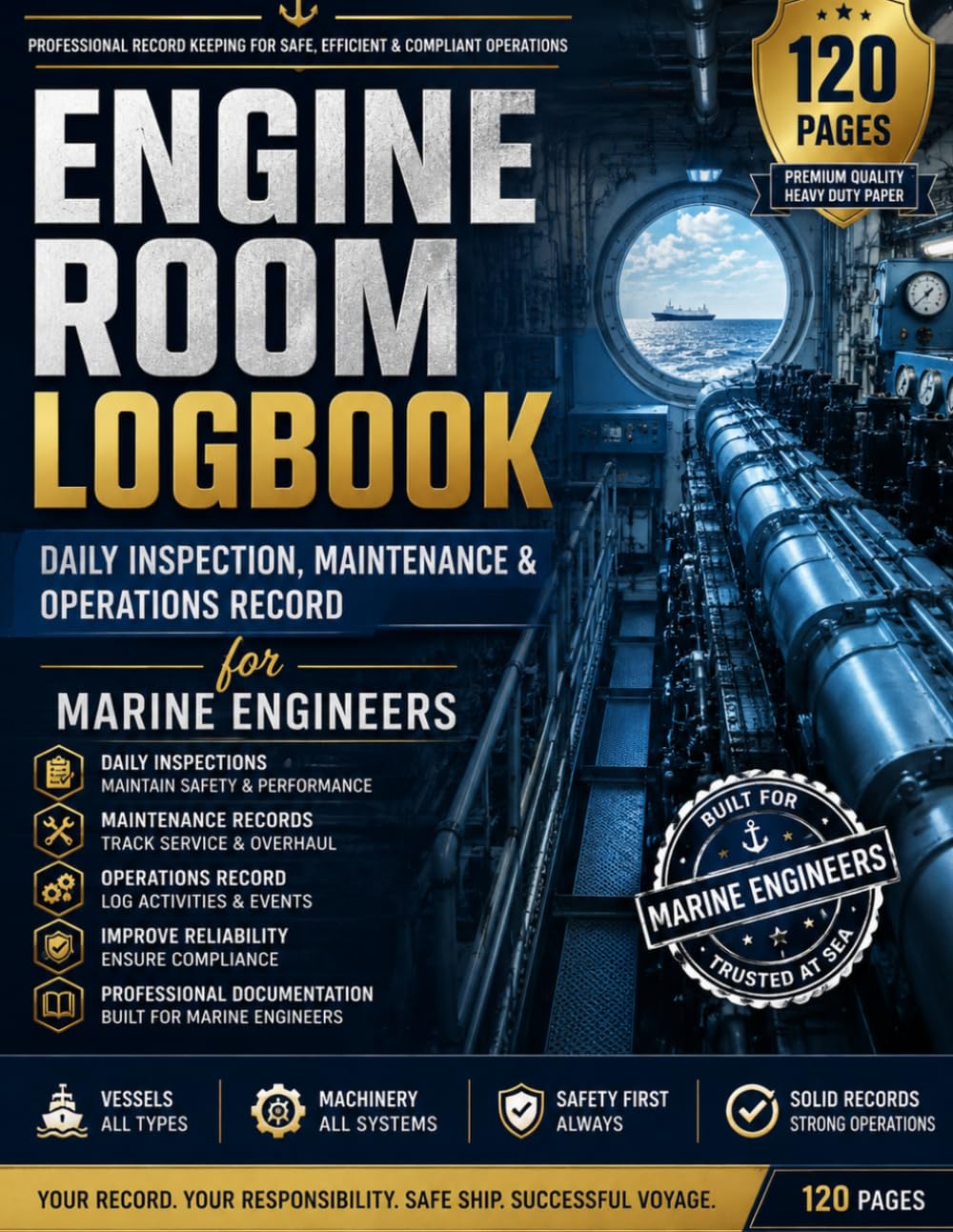 capítulo por capítulo baixar Engine Room Logbook: Daily Inspection, Maintenance & Operations Record for Marine Engineers