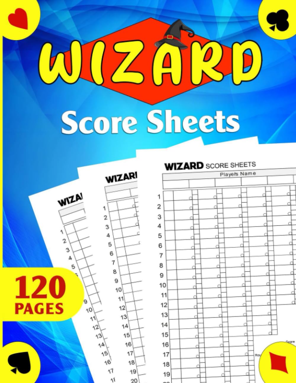 capítulo por capítulo baixar Wizard Score Sheets: Wizard Card Game 120 Large Score Cards for Scorekeeping