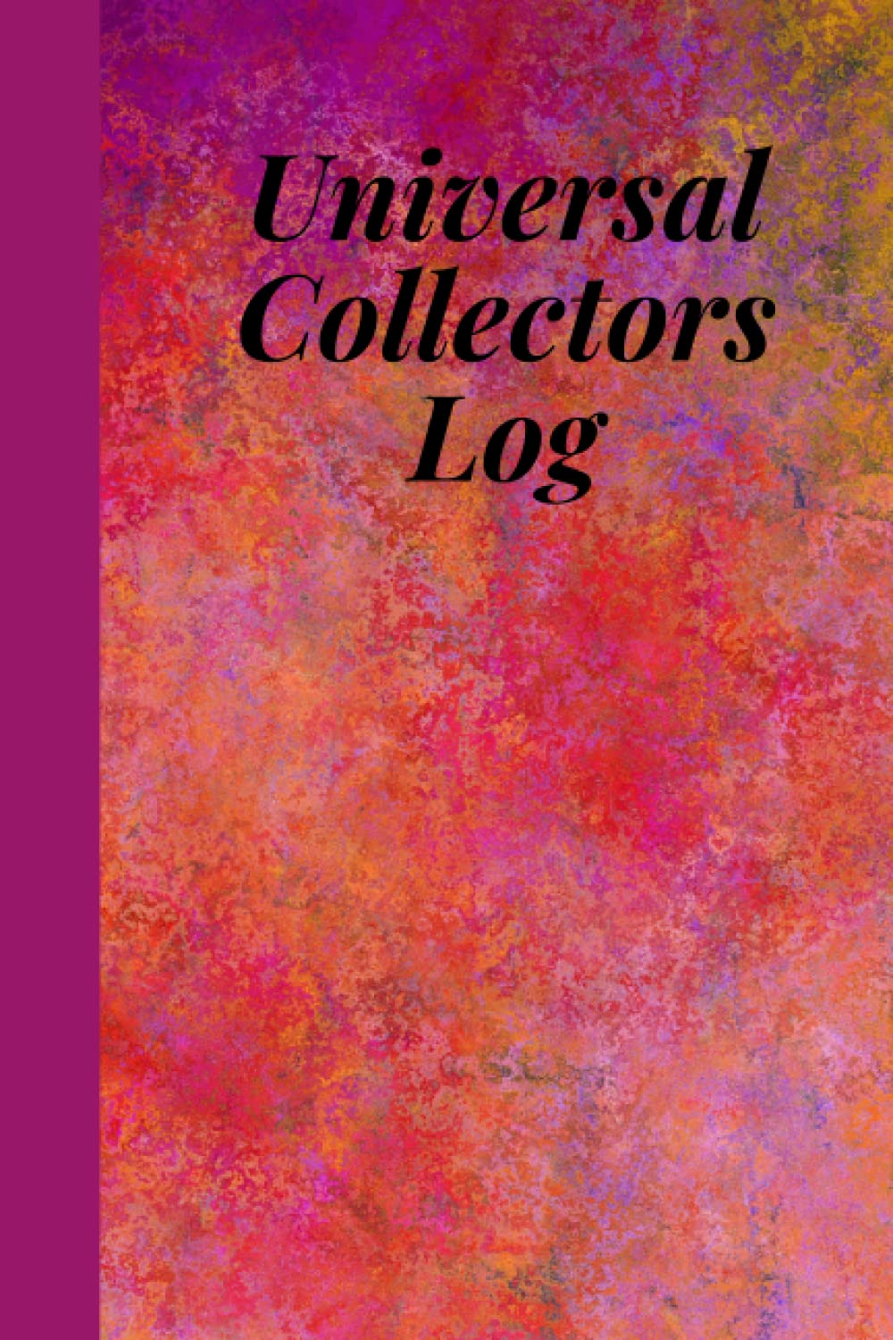 ler totalmente UNIVERSAL COLLECTORS LOG: A 6x9" 120pge pink designed universal collectors log