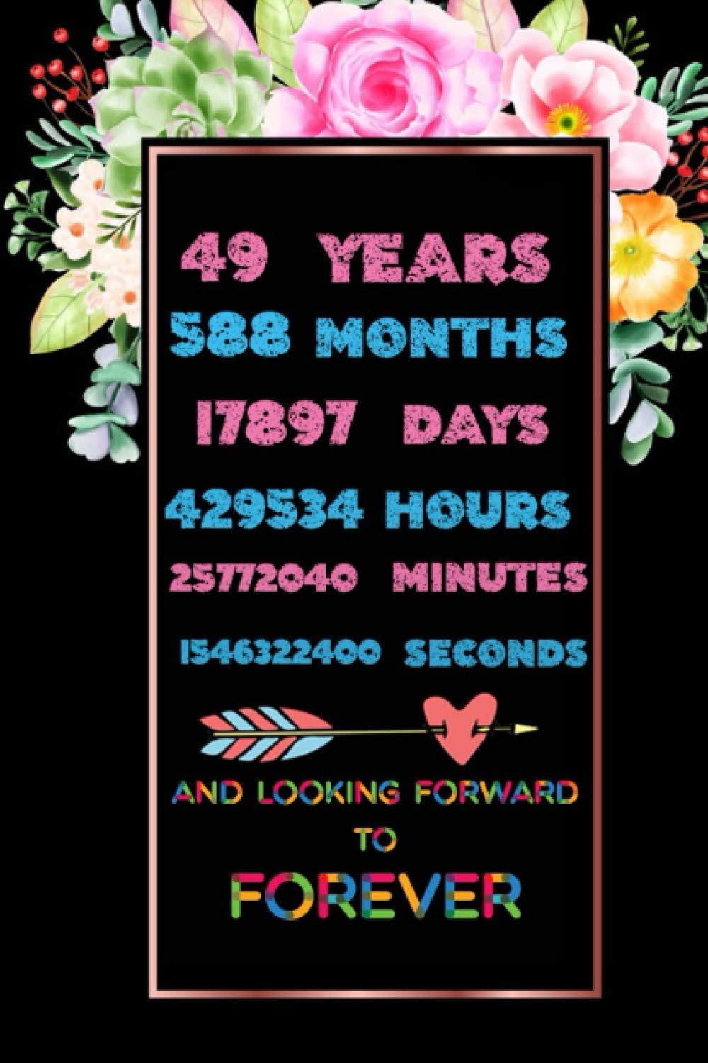 ler totalmente 49th Year Wedding Anniversary Gift For Her: 49 Years Marriage Anniversary Notebook | Journal Gifts for Her Wife Couple Valentines Gifts for Him Husband
