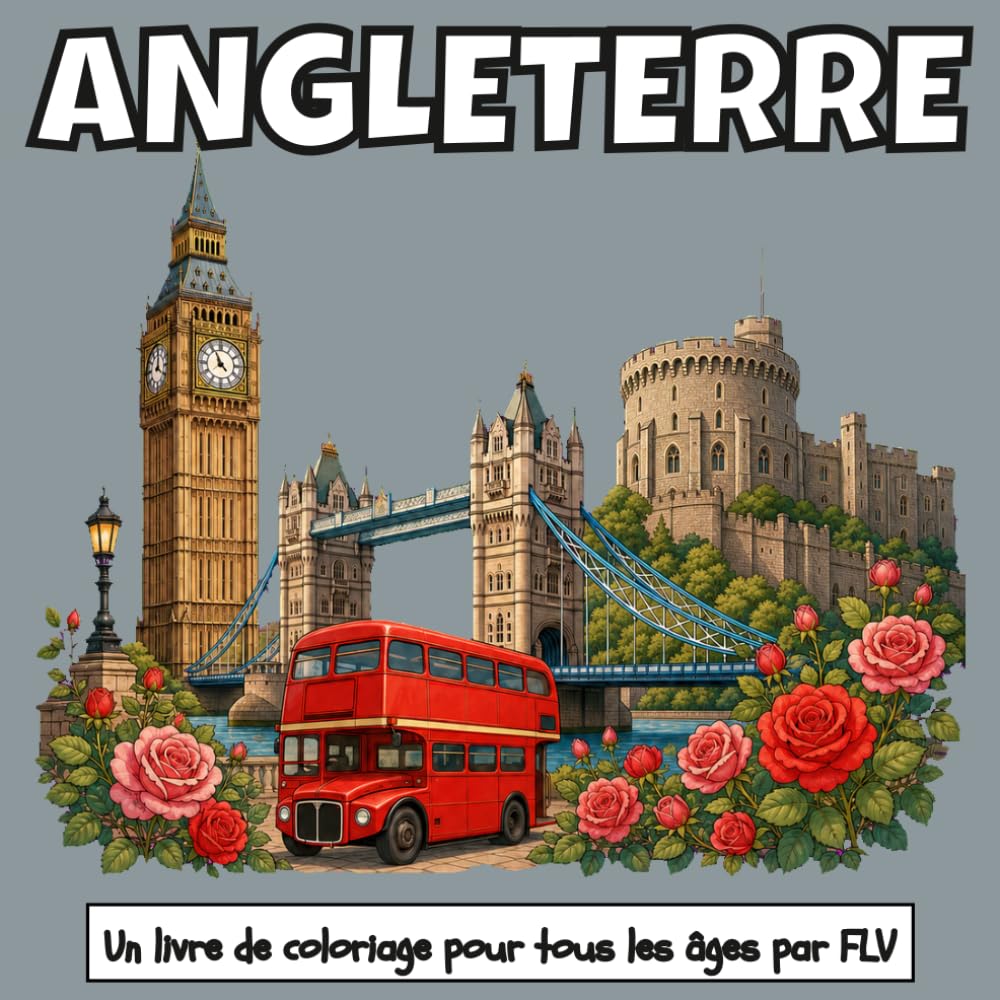 ANGLETERRE: Livre de coloriage relaxant pour tous les âges (French Edition) baixar livro de graça