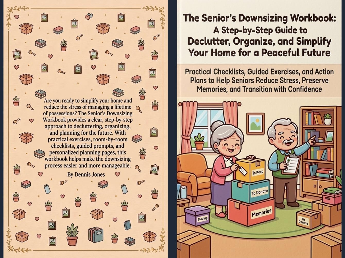 ler totalmente The Senior's Downsizing Workbook: A Step-by-Step Guide to Declutter, Organize, and Simplify Your Home for a Peaceful Future: Practical Checklists, Guided... Plans to Help Seniors (English Edition)