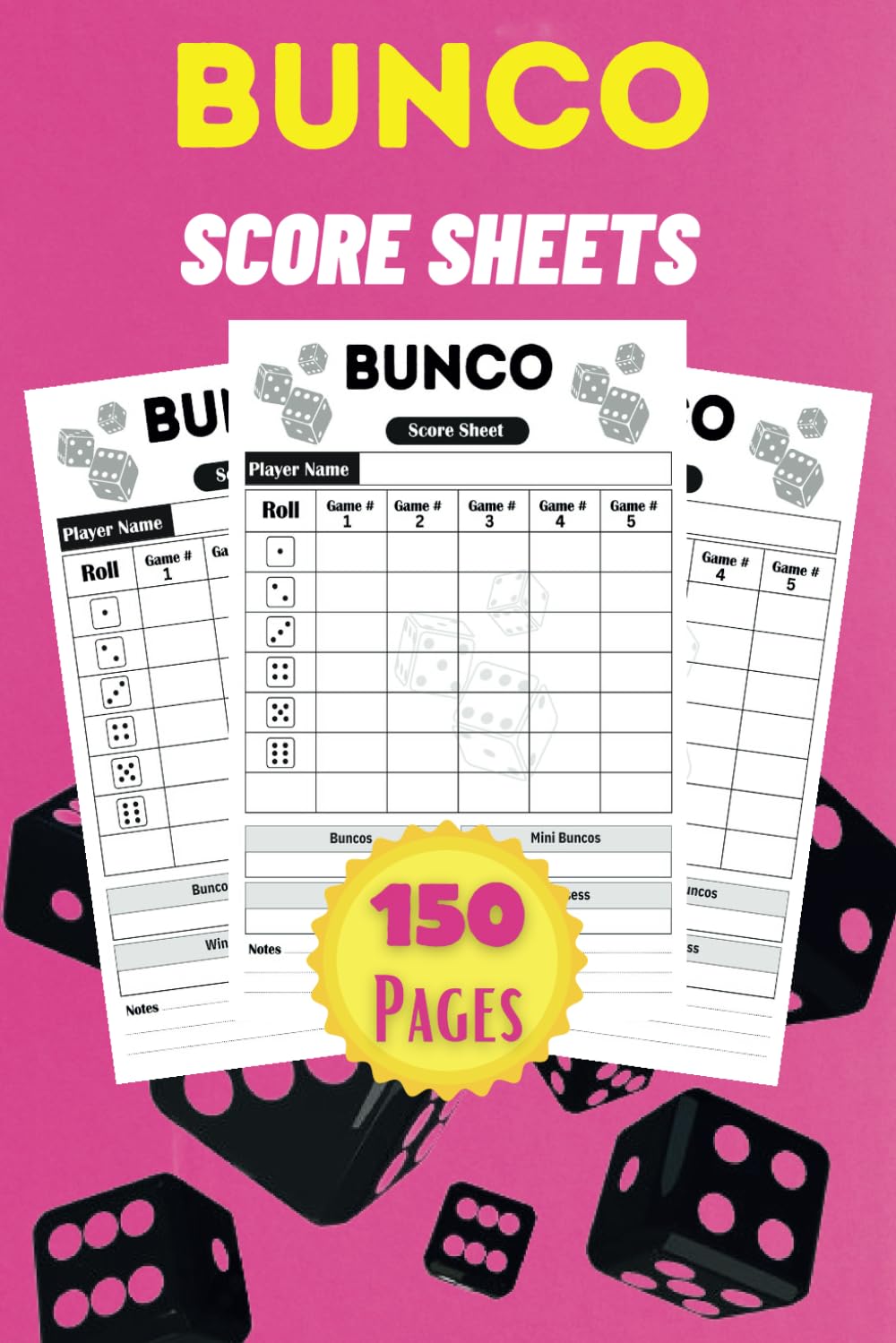 Buncos Score Sheets: 150 Bunco Score Pads for Scorekeeping, 6 x 9 inches for Bunco Lovers baixar livro de graça