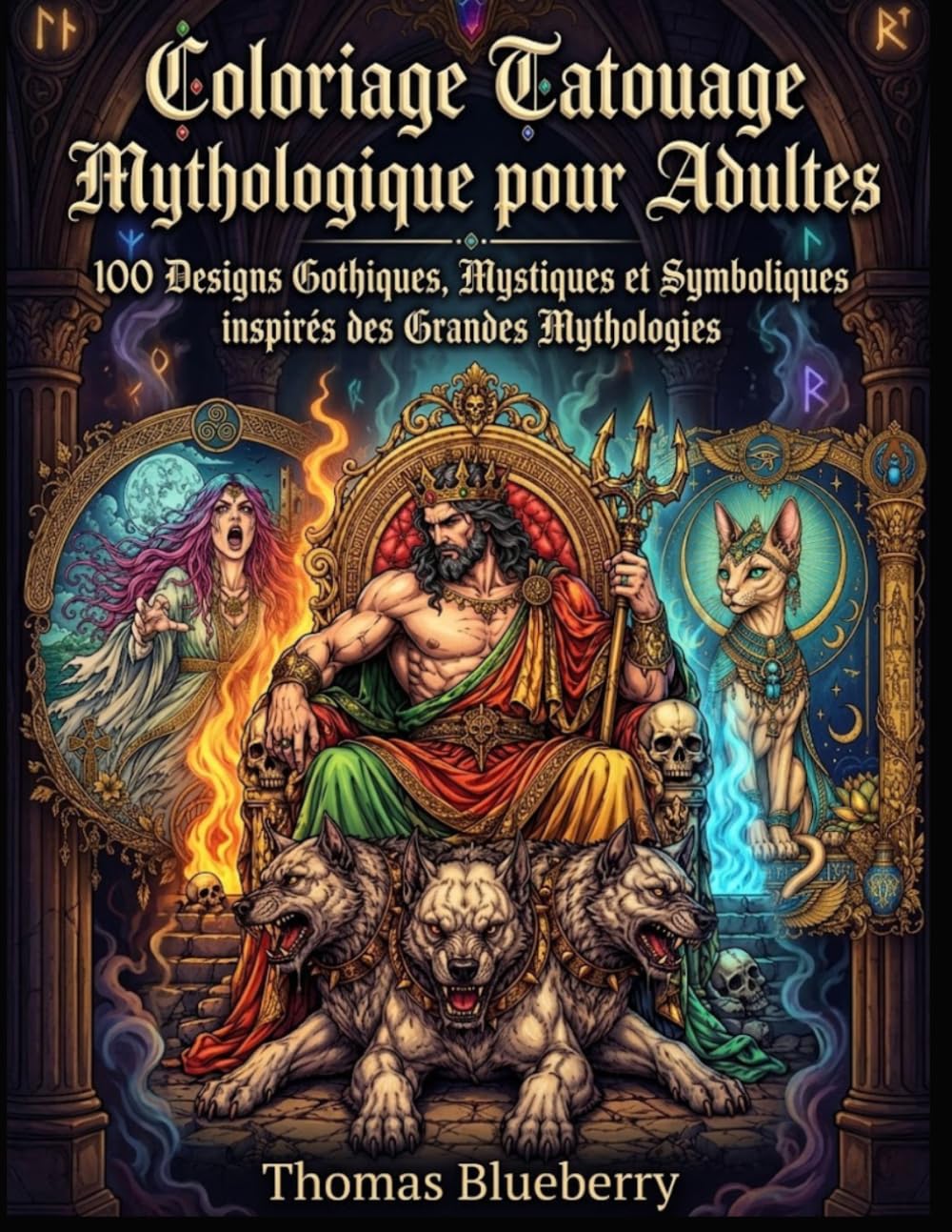 capítulo por capítulo baixar Coloriage Tatouage Mythologique pour Adultes: 100 Designs Gothiques, Mystiques et Symboliques inspirés des Grandes Mythologies (French Edition)