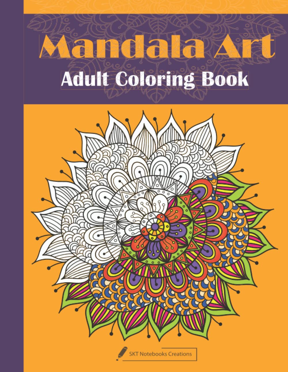 Mandala Art Adult Coloring Book: Mandalas for Stress-Relief-Coloring Books For Adult, 8.5 x 11 inches, Glossy Finish baixar o livro de graça