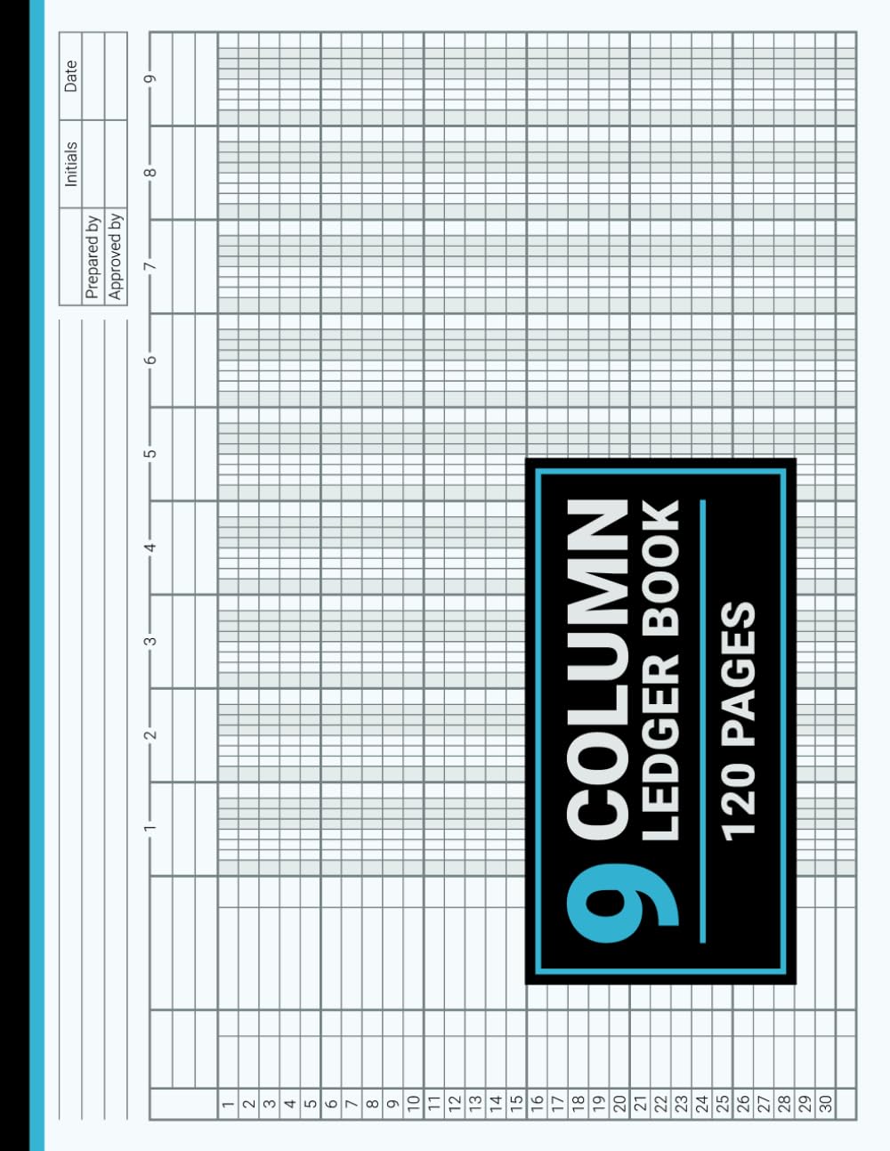 ler totalmente 9 Column Ledger Book: Accounting Ledger Book 9 Column, For Bookkeeping, Small Business and Personal Use, 8.5" x 11", 120 Pages