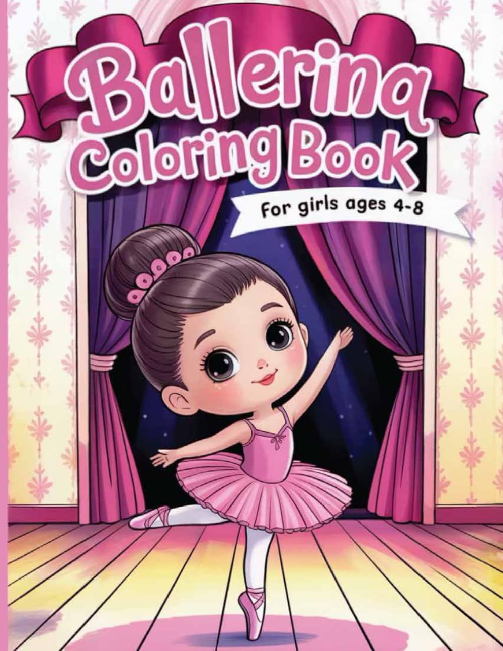 ler totalmente Ballerina Coloring Book for Girls Ages 4-8: 50 Fun & Adorable Illustrations To Color With Dresses, Flowers, Shoes, Bows,… And More! – Perfect For Young Girls Who Love Dancing.