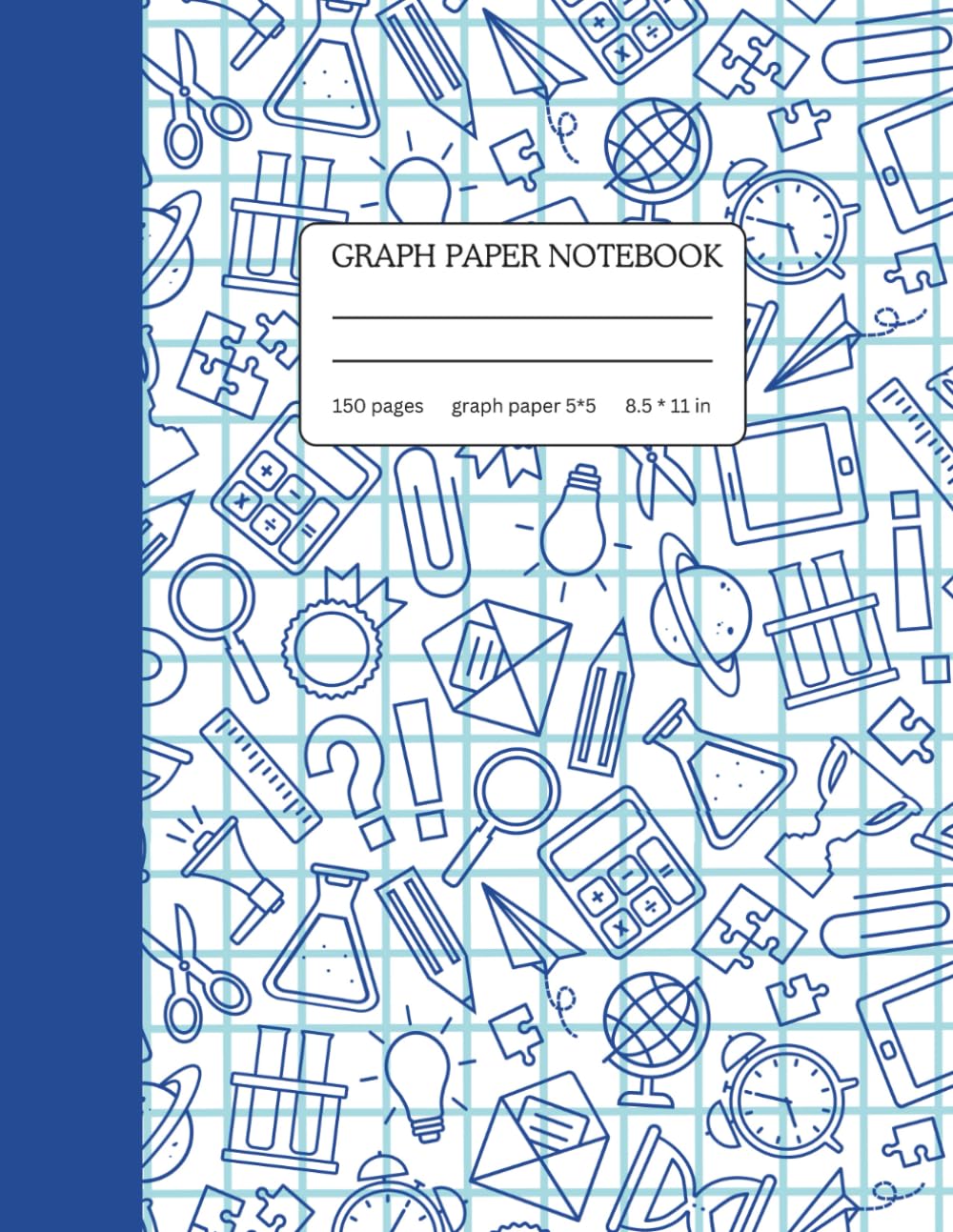 ler totalmente Graph Paper Composition Notebook | 5x5 Grid book for Math, Science & Engineering: 8.5 x 11 in | 150 Pages | STEM Notebook for Students, Teachers,... Graphing, Technical Drawing & School Supplies