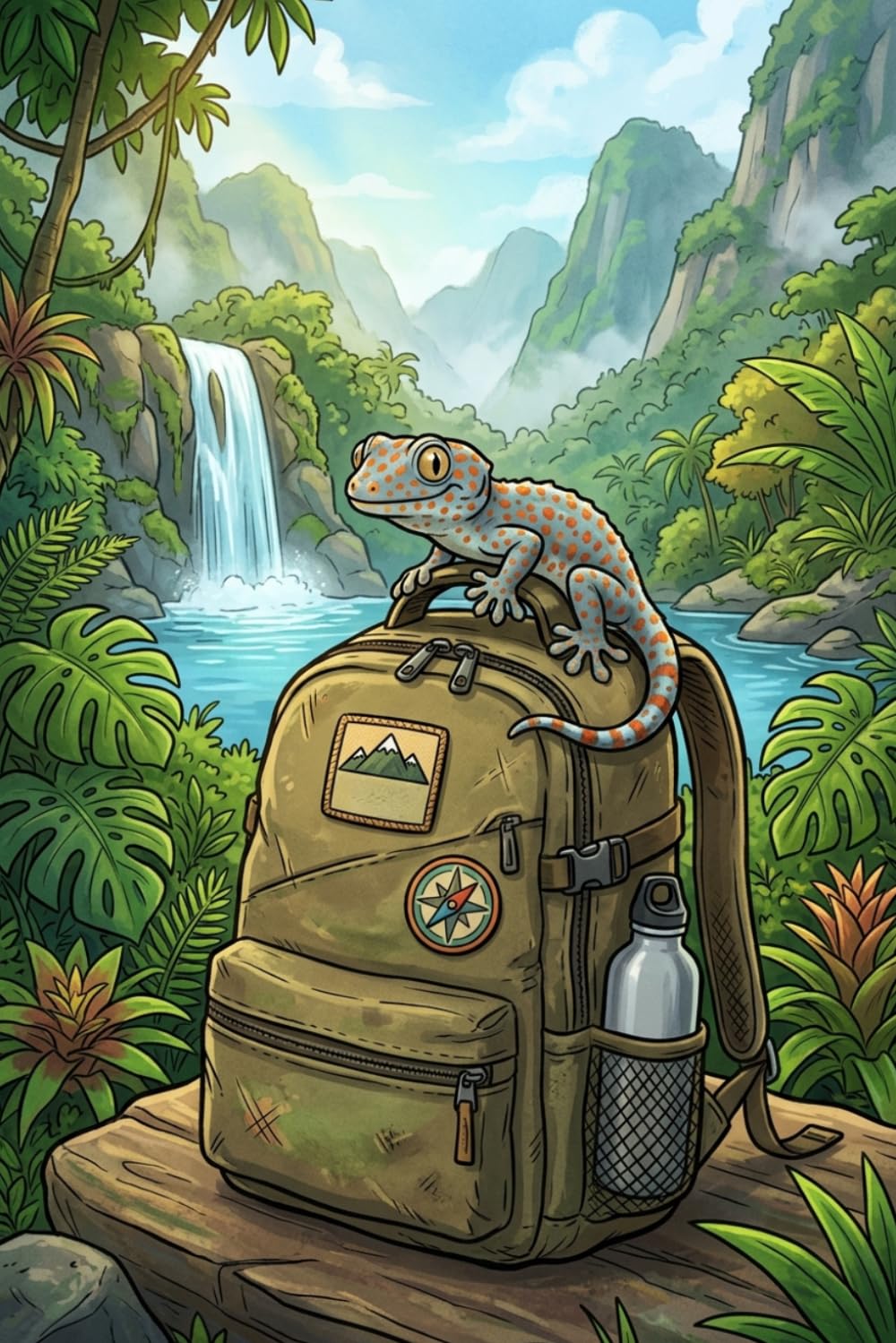 Tokay Gecko Adventure Journal: Jungle Hiking Notebook for Reptile Lovers, Nature Fans and Explorers baixar livro de graça