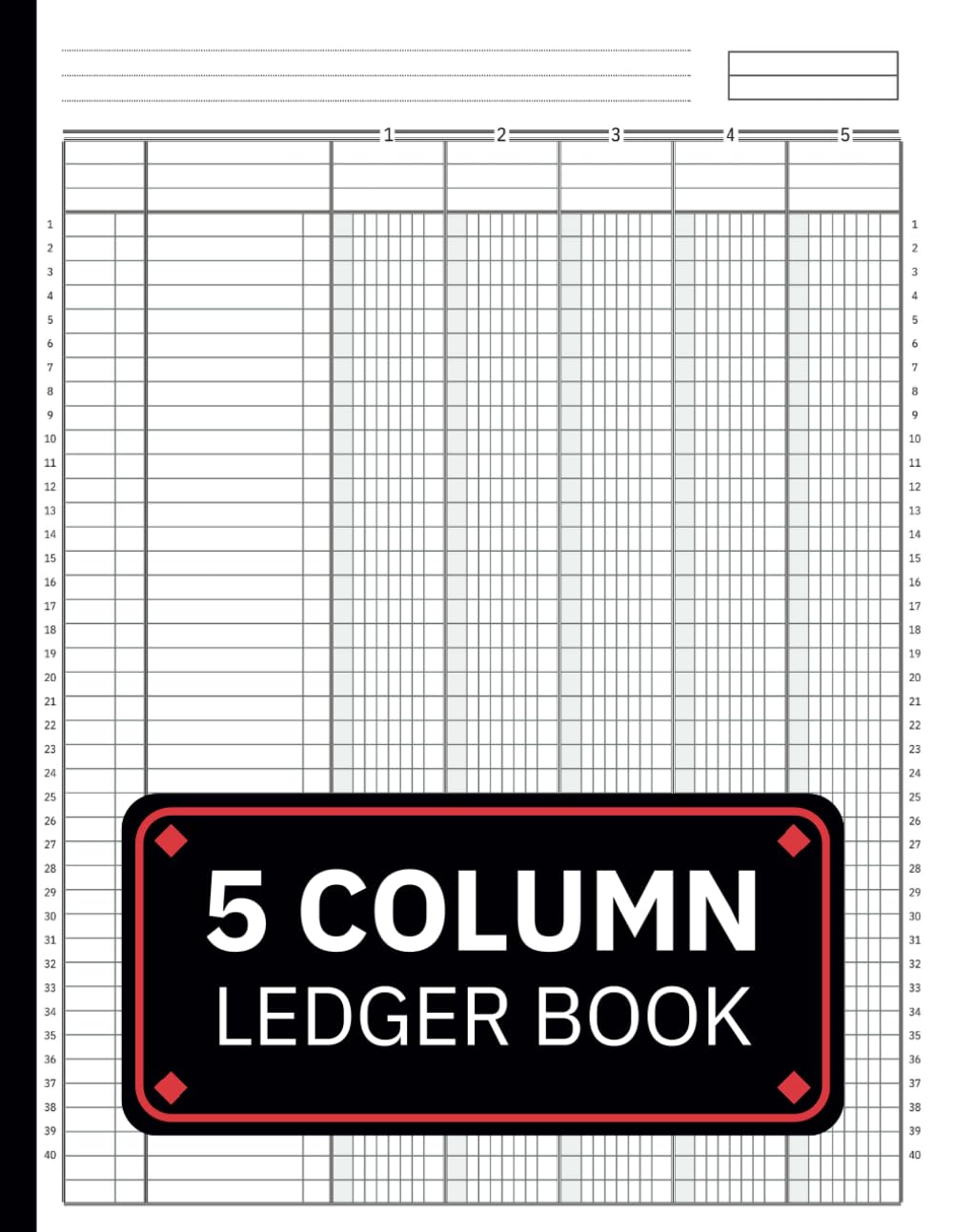 5 Column Ledger Book: Accounting Ledger Book for Bookkeeping, Small Business and Personal Use | 110 Pages, 8,5x11 Inches baixar livro de graça
