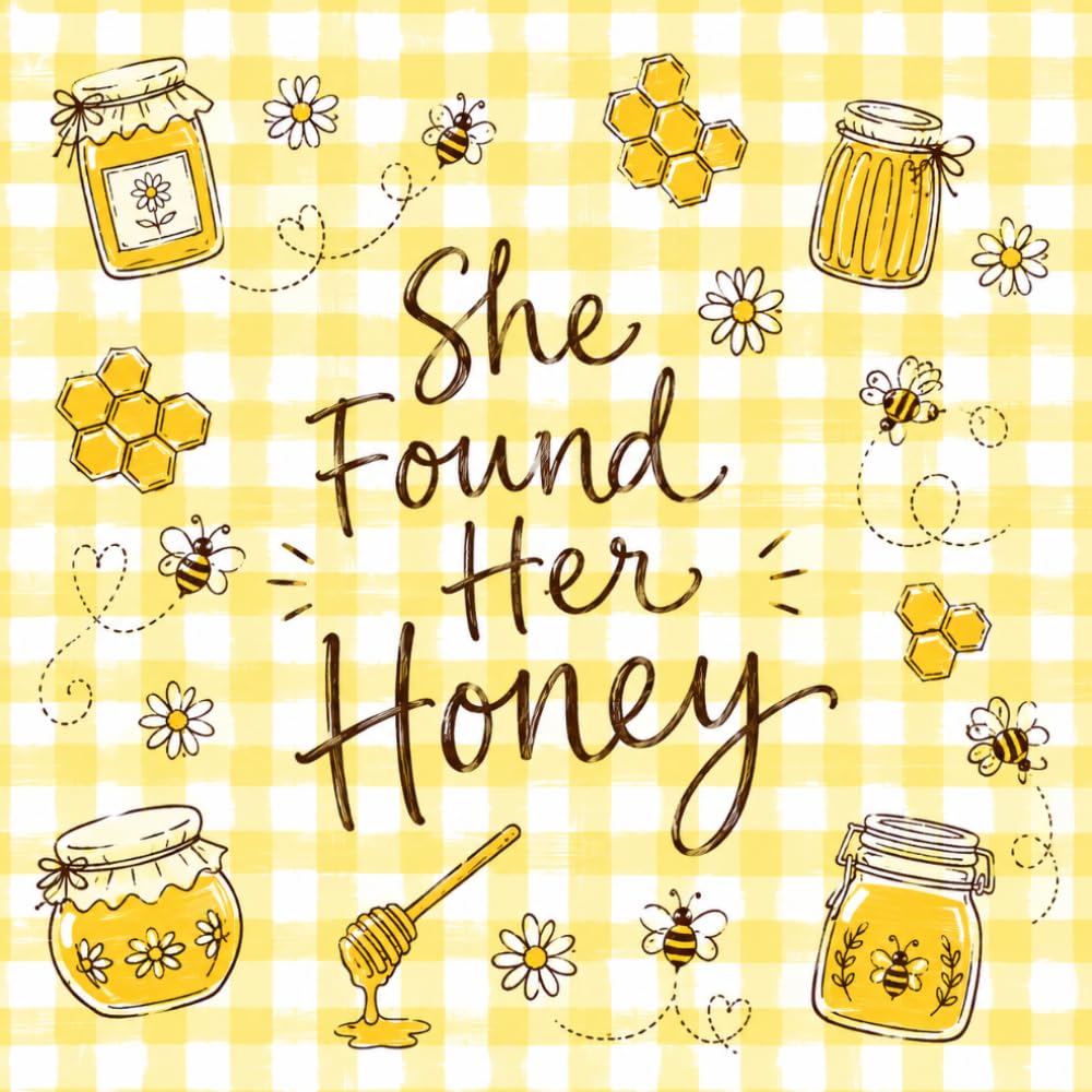 She Found Her Honey: Honey Bee Bridal Shower Guest Book and Gift Log | Retro Honey Jar Design | 8.5 x 8.5 Inch Sign In Book for Wishes, Advice and Memories baixar livro de graça