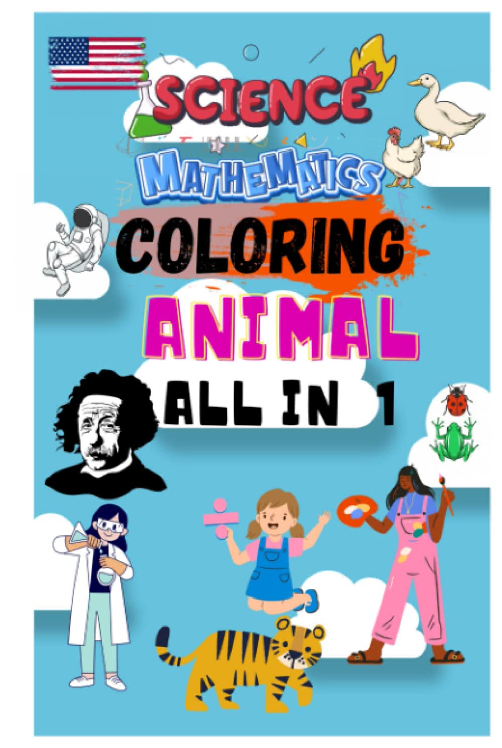 ler totalmente Science mathematics animals and Coloring book in all in one book: Exploring the Magic of Combining Science, Mathematics, Animals & Coloring in One Book