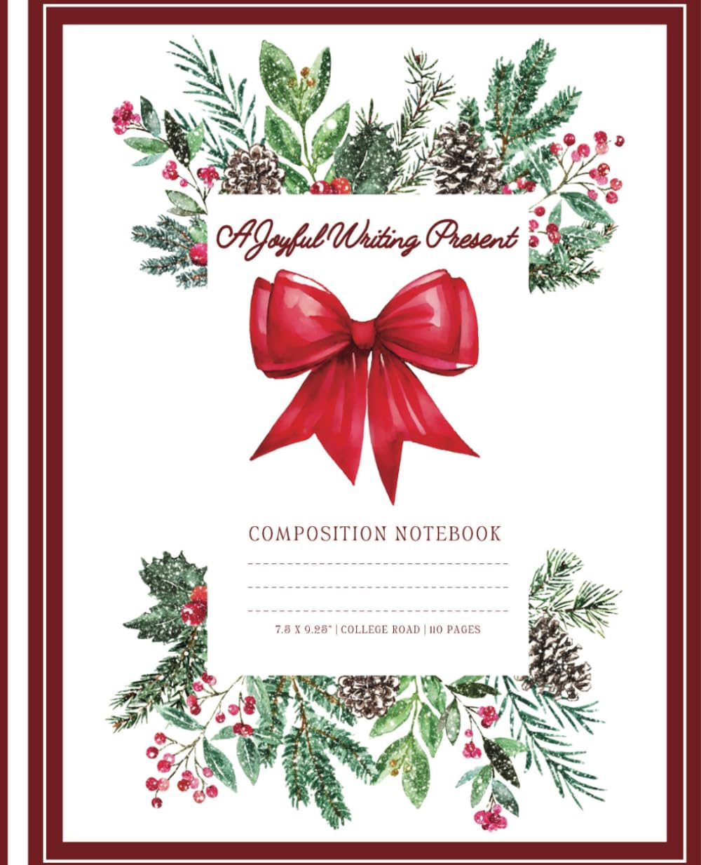 ler totalmente A Joyful Writing Present Composition Notebook
