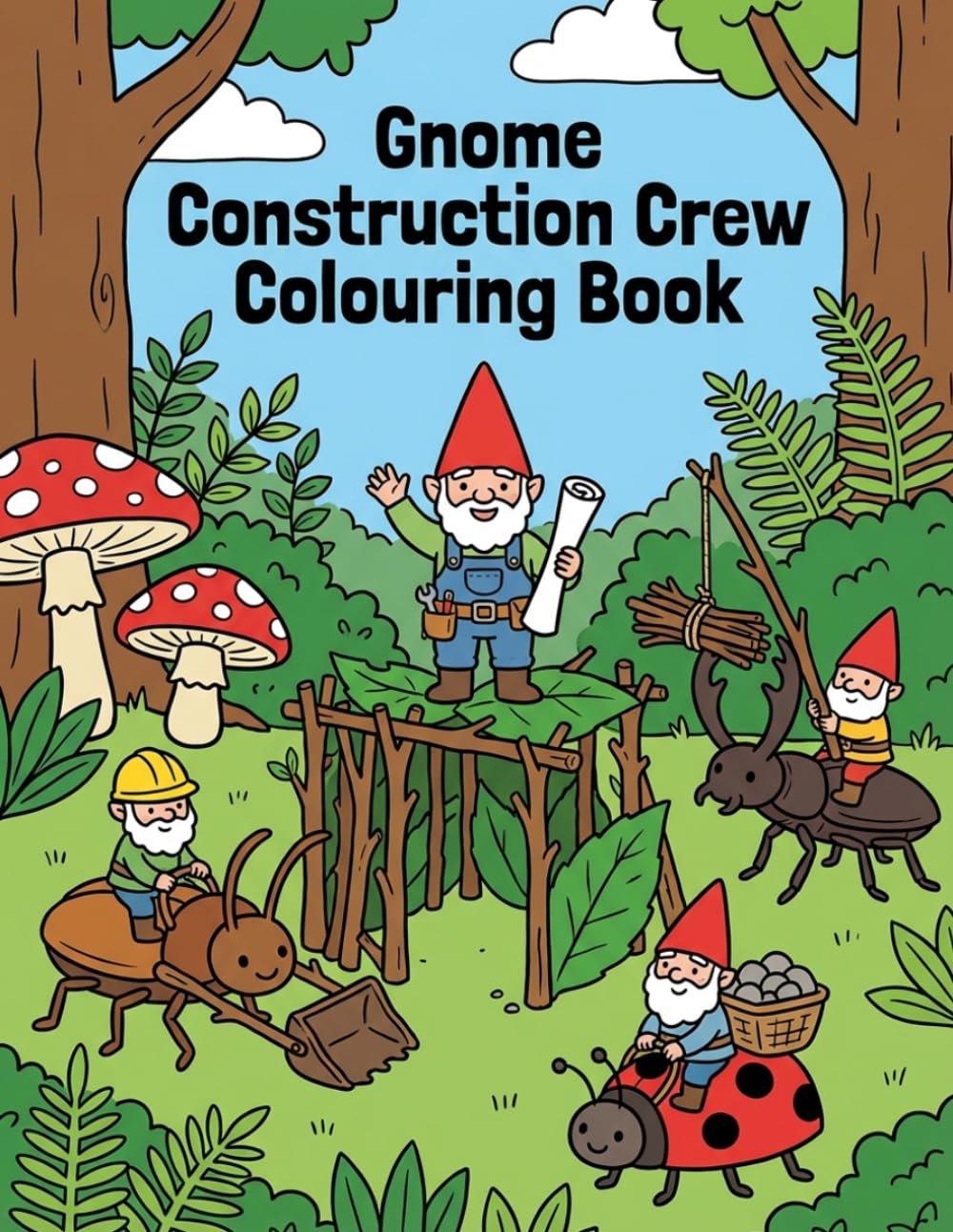 ler totalmente Gnome Construction Crew: Colouring Book
