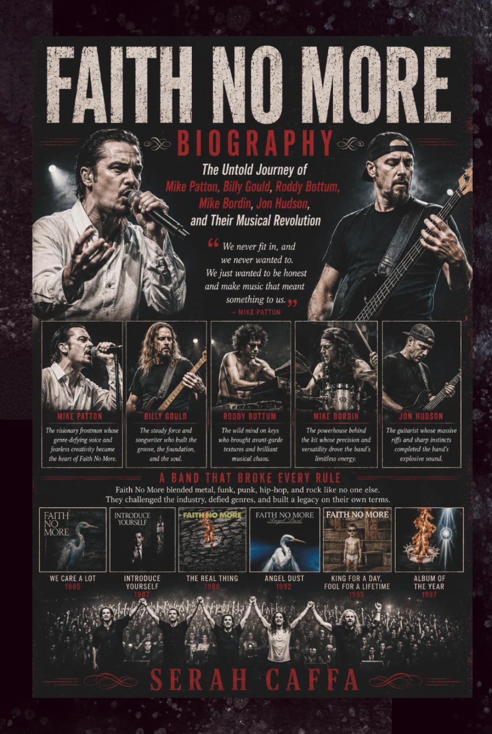 capítulo por capítulo baixar FAITH NO MORE BIOGRAPHY: The Untold Journey of Mike Patton, Billy Gould, Roddy Bottum, Mike Bordin, Jon Hudson, and Their Musical Revolution