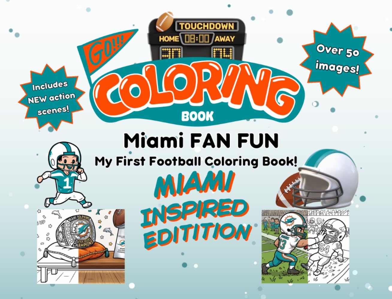 Miami Fan Fun: My First Football Coloring Book: A Cute Sports Activity Book for Kids Ages 4-8 (Miami Edition) (Gridiron City Fun) baixar o livro de graça